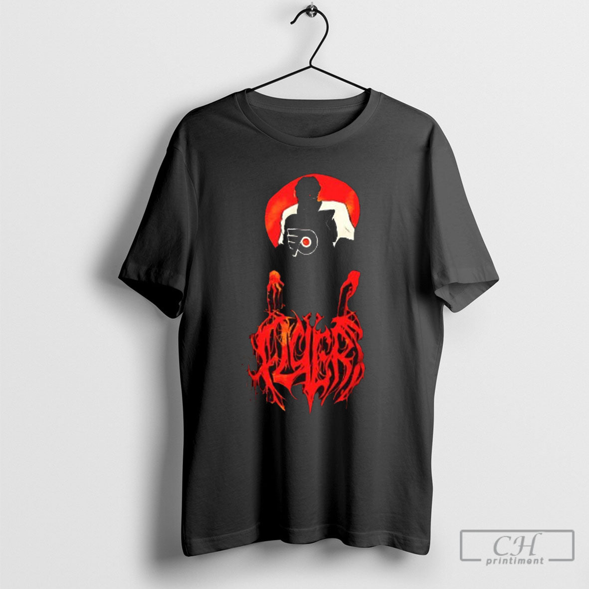 Philadelphia Flyers Dark Red Gothic Graphic Hockey
