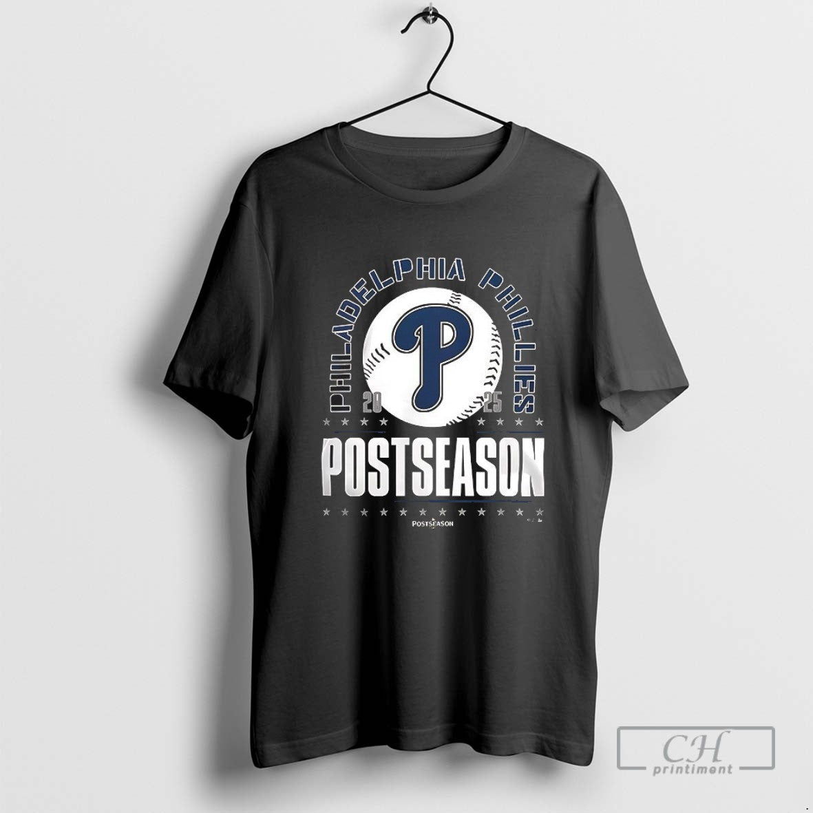 Philadelphia Phillies 2025 Mlb Postseason Logo V Neck