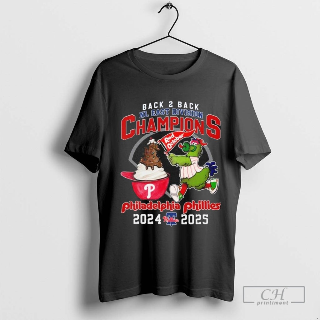 Philadelphia Phillies Back 2 Back Nl East Division Champions 2024 2025 T Shirt Sweater