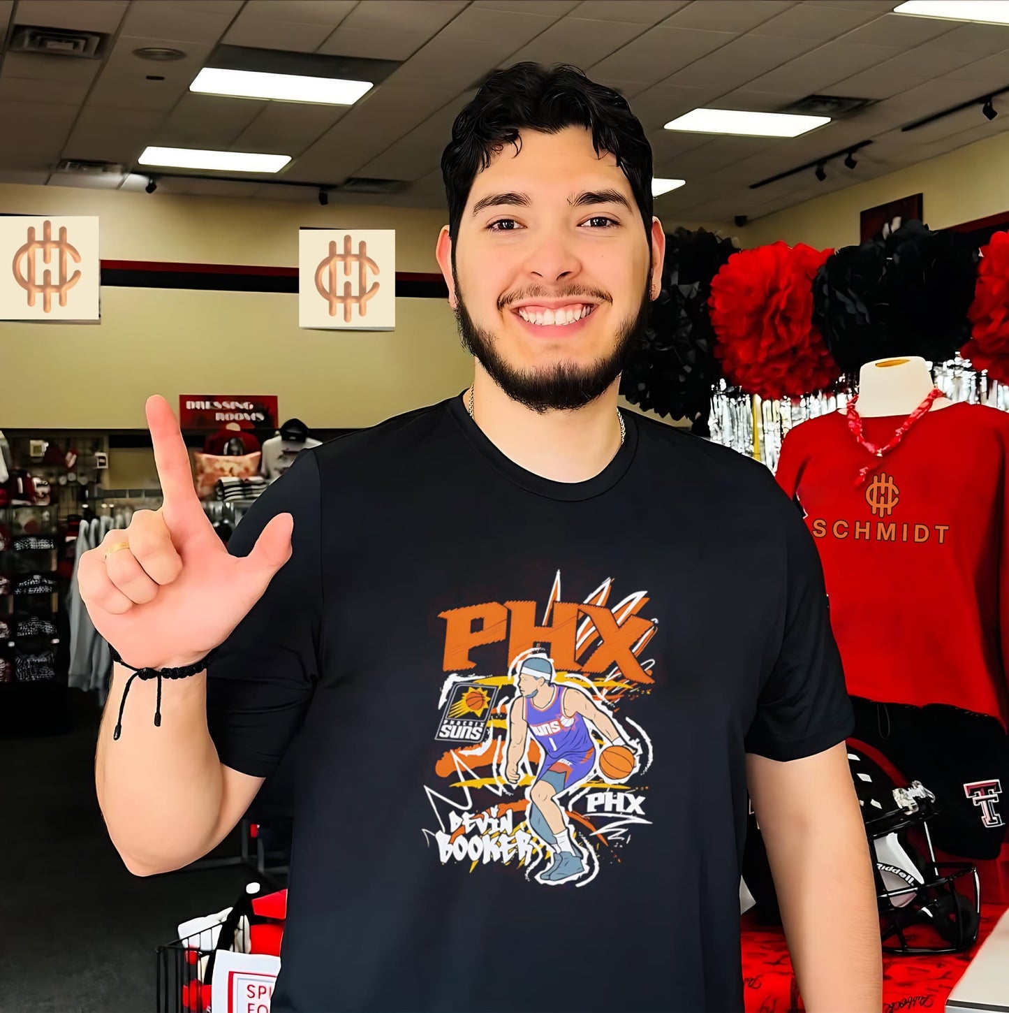 Phoenix Suns Devin Booker Chalked Up graphic shirt