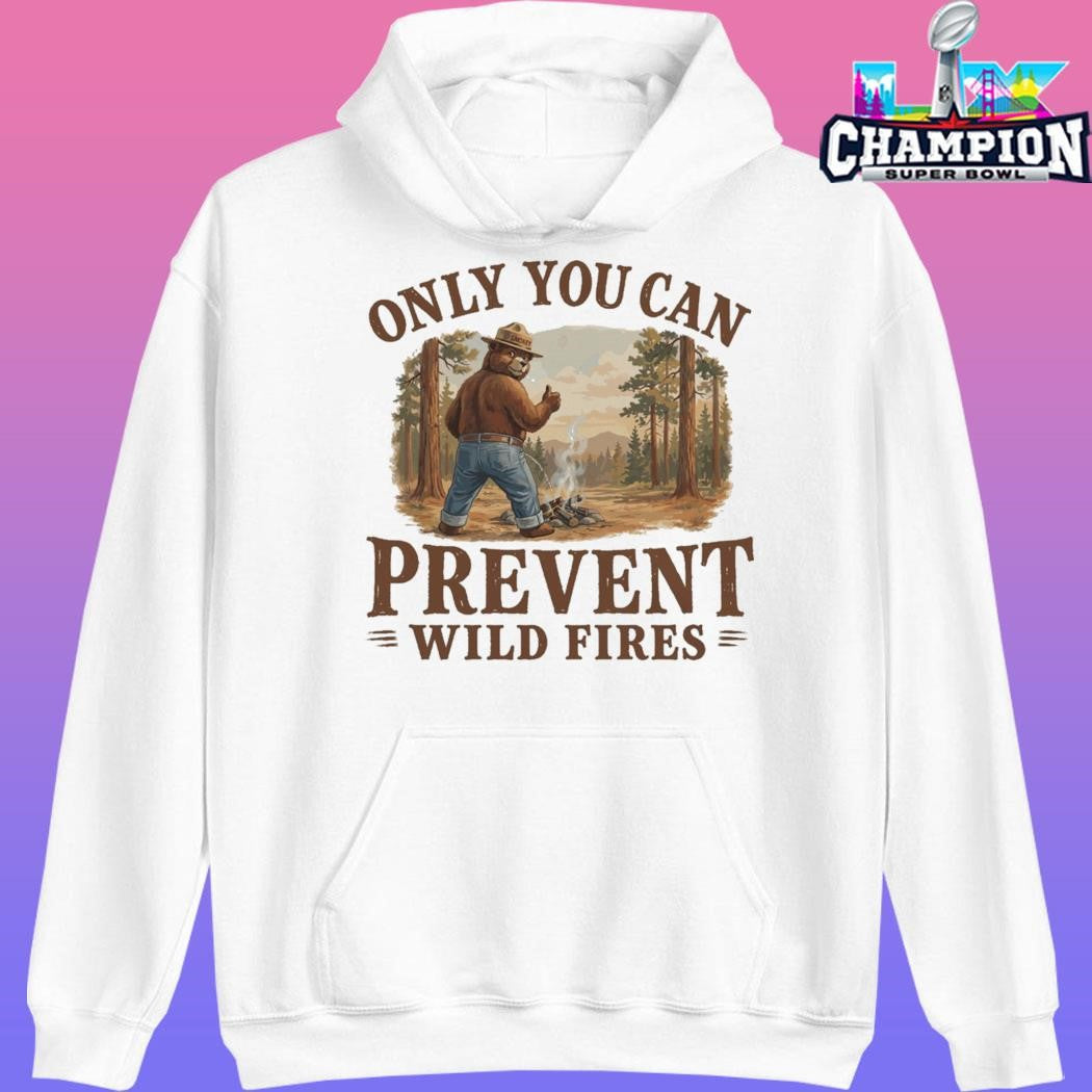 Piss Bear Only You Can Prevent Wildfires Shirt