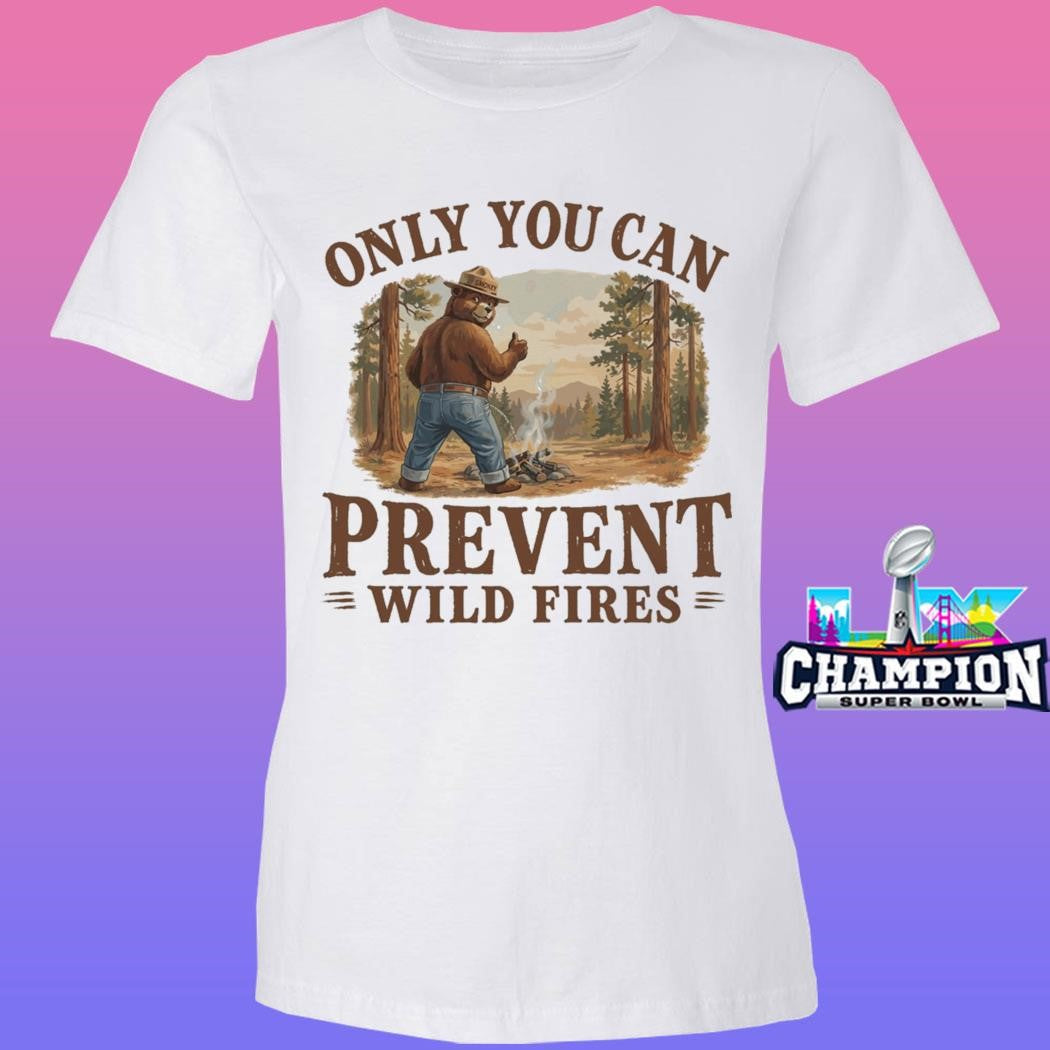 Piss Bear Only You Can Prevent Wildfires Shirt