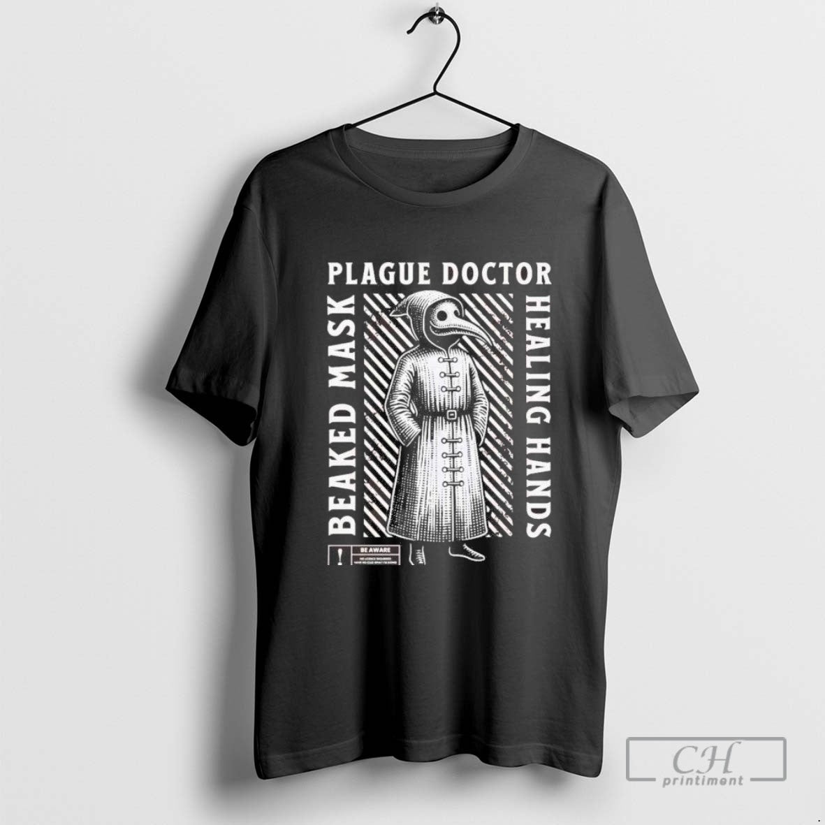 Plague Doctor Be Aware Beaked Mask Healing Hands