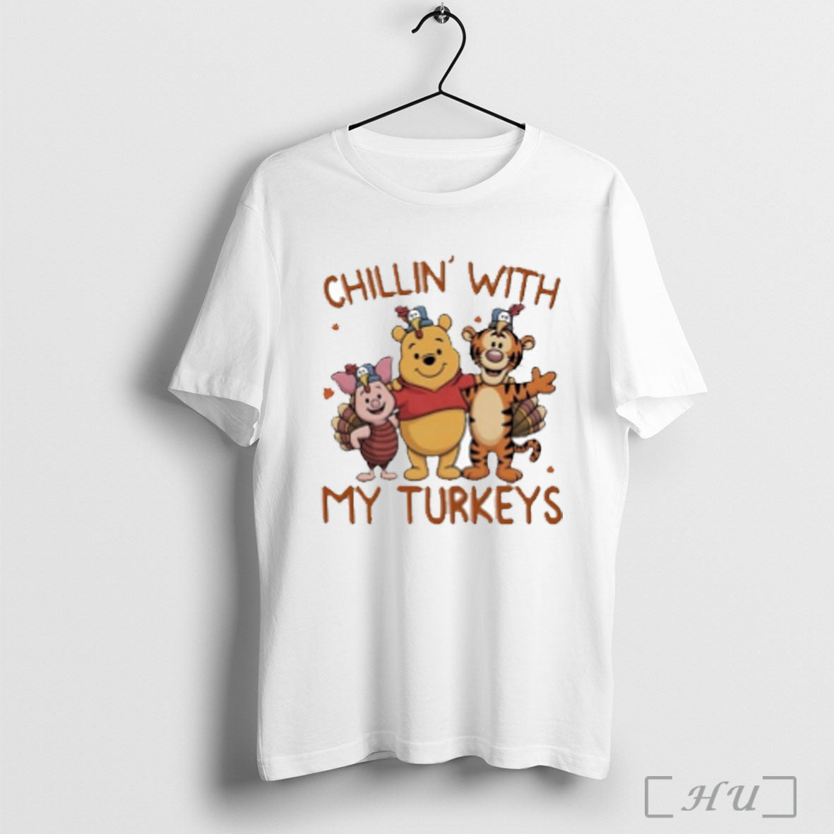 Pooh With Friend Chillin With My Turkeys T Shirt