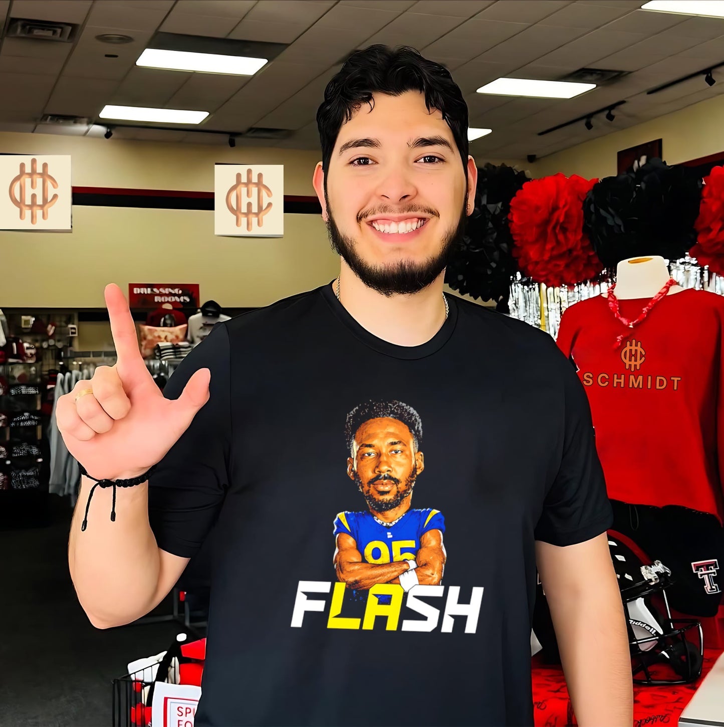 Poona Ford Los Angeles Rams Flash shirt