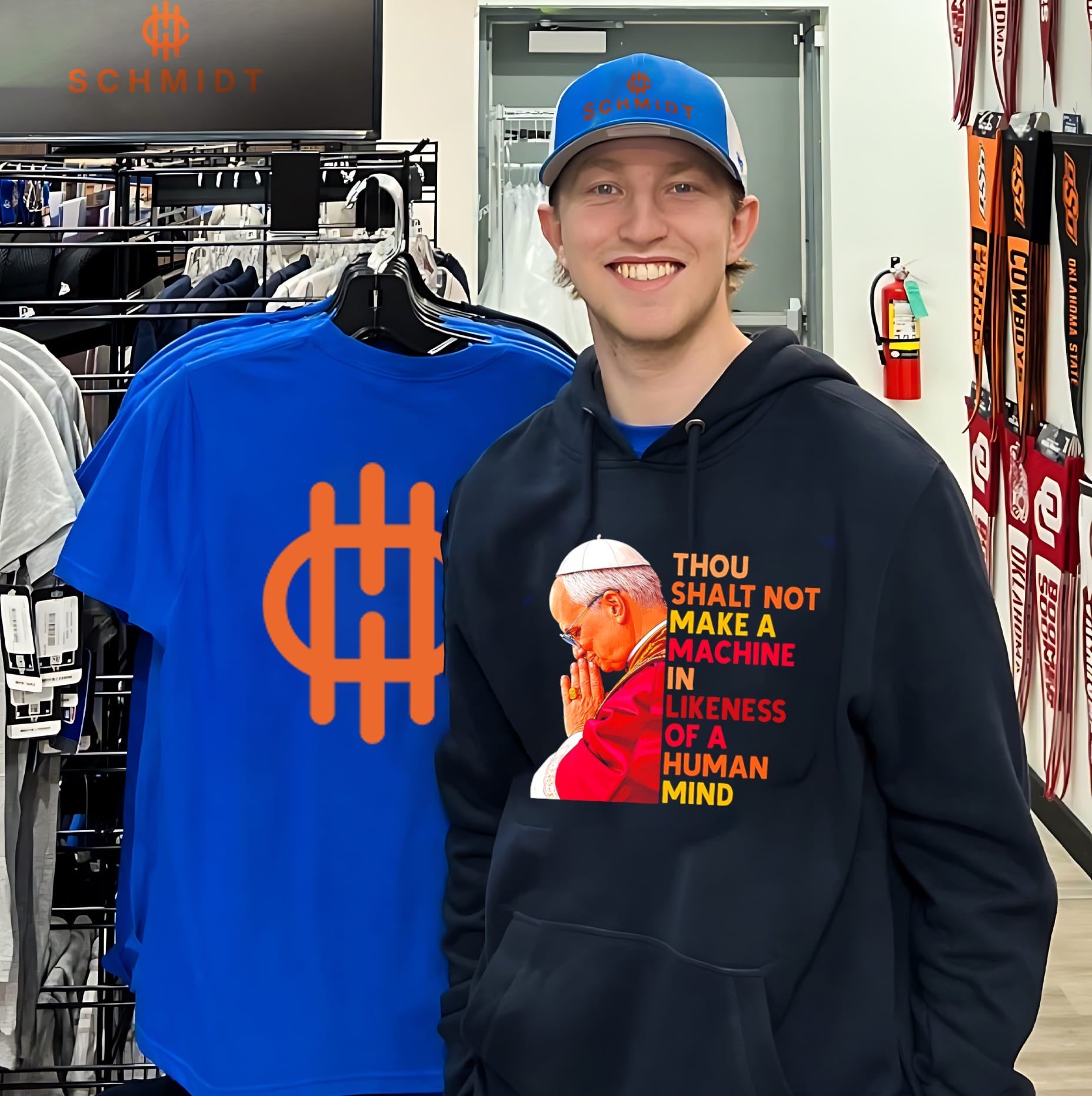 Pope Leo XIV thou shalt not make a machine in likeness of a human mind shirt