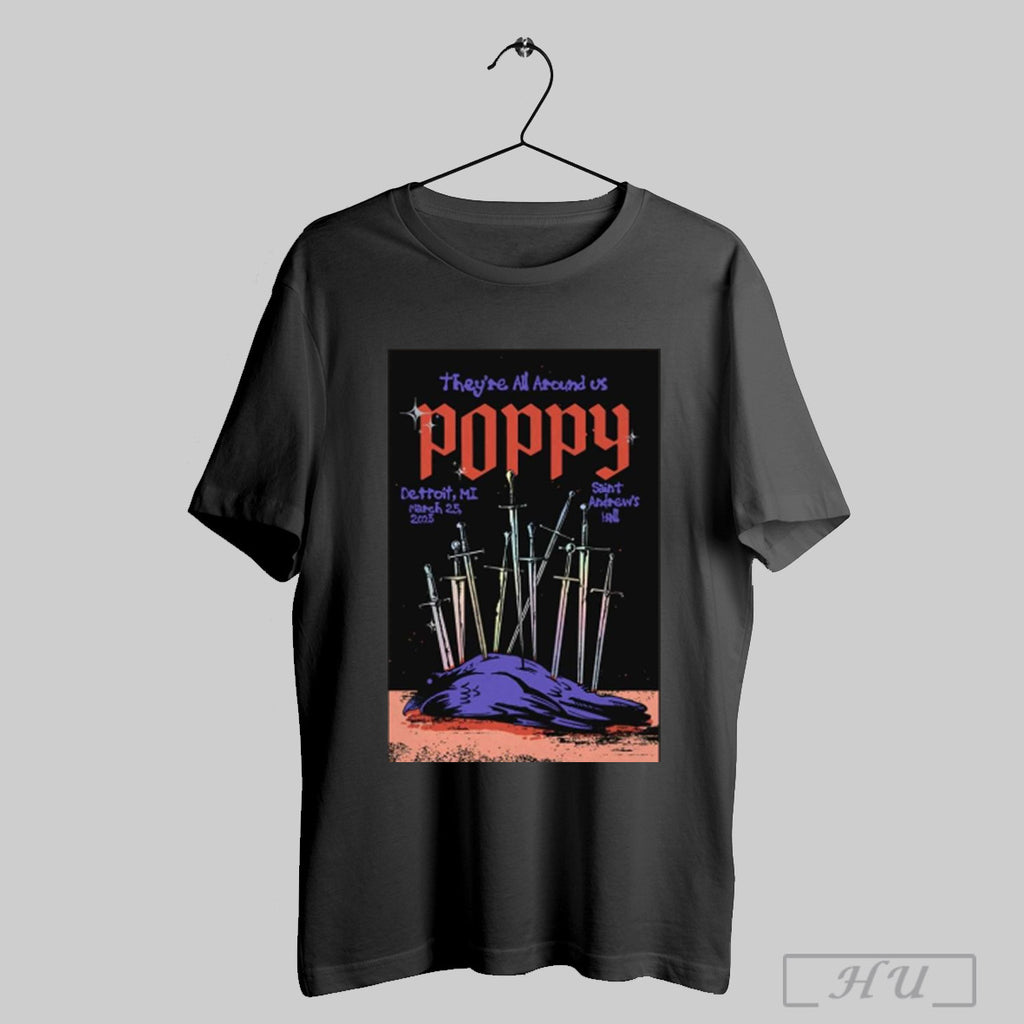 Poppy St Andrews Hall Detroit Mi Mar 25 2025 T Shirt Sweatshirt Png