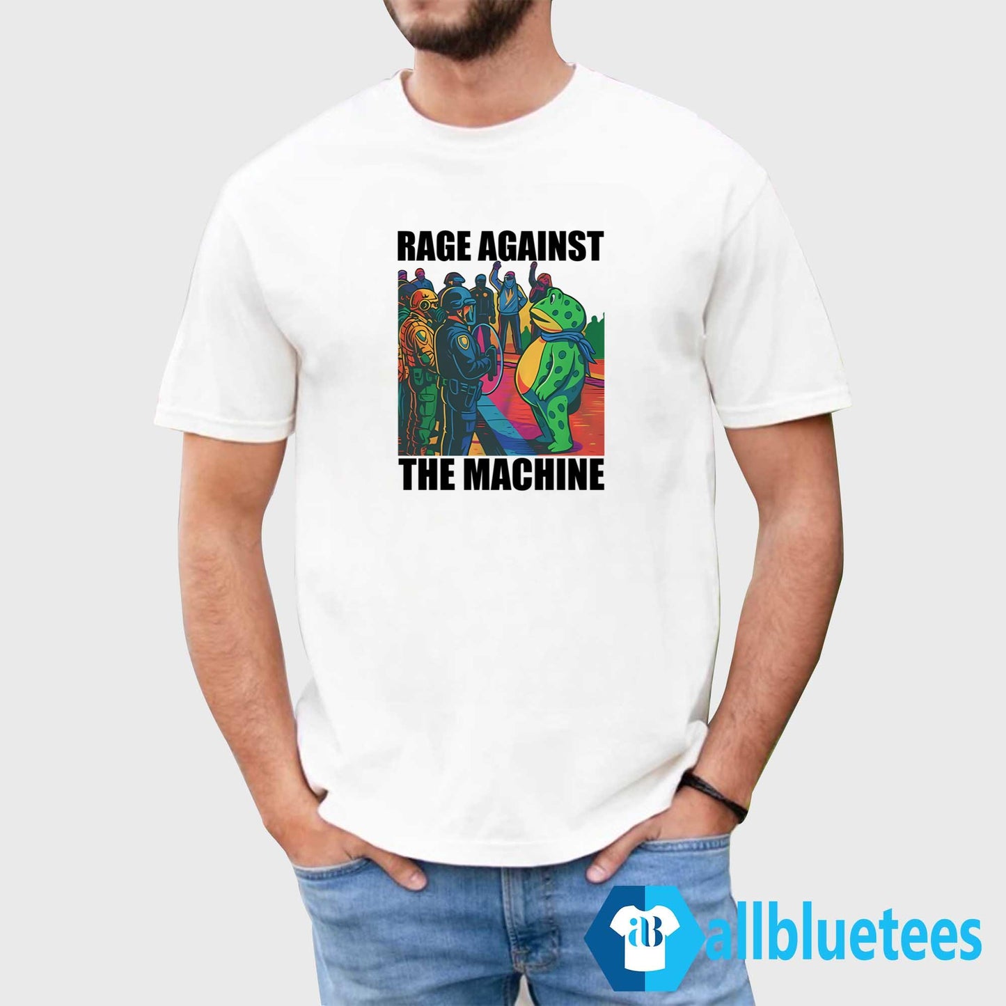 Portland Frog Colors Rage Against The Machine Shirt