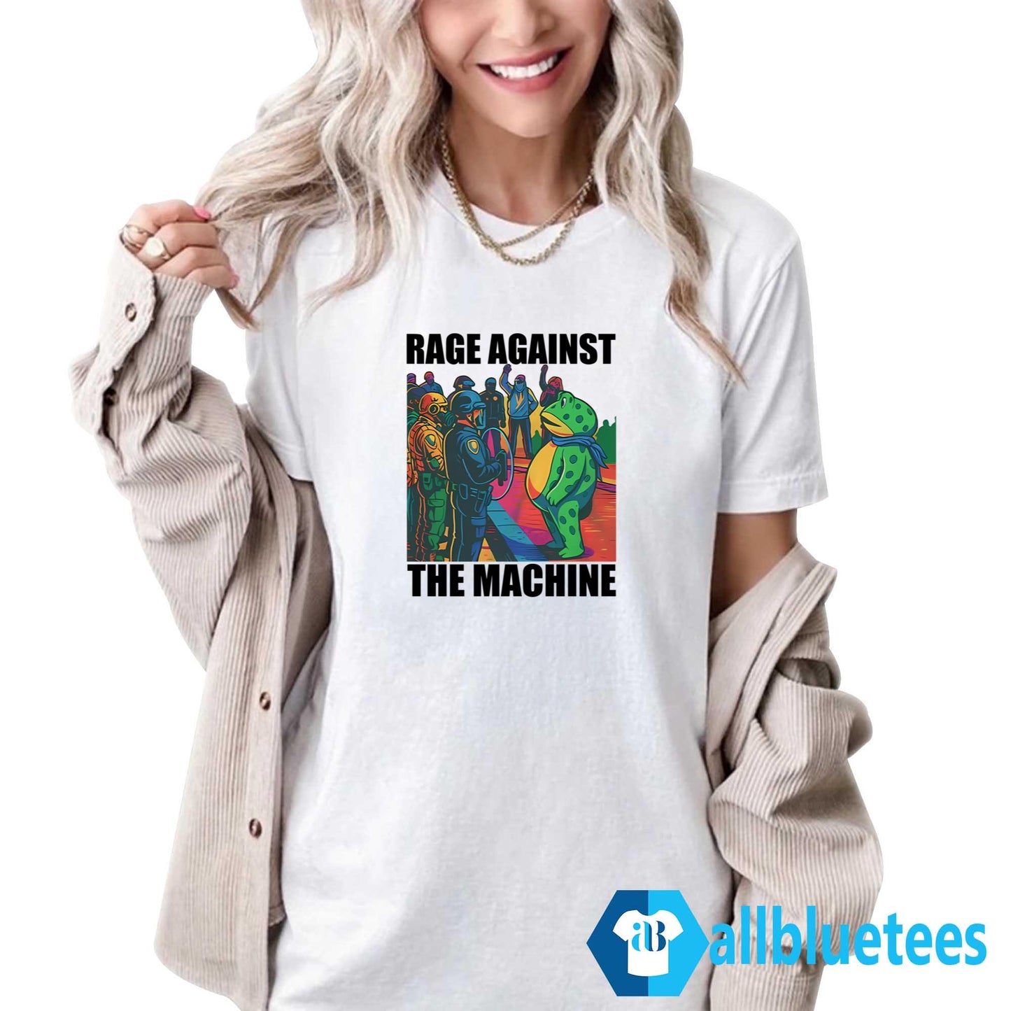 Portland Frog Colors Rage Against The Machine Shirt