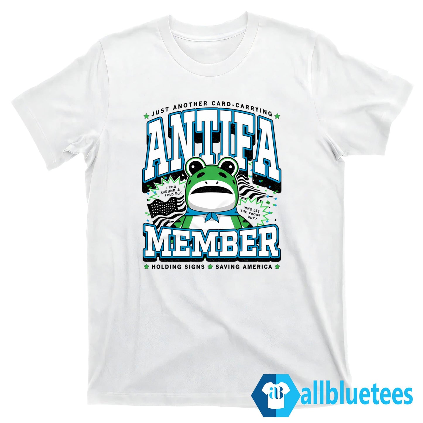 Portland Frog Just Another Card-Carrying Antifa Member Shirt