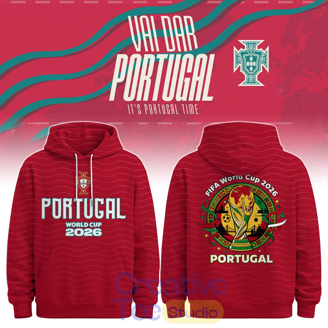 Portugal Soccer Team Special World Cup 2026 Special Tee Hoodie