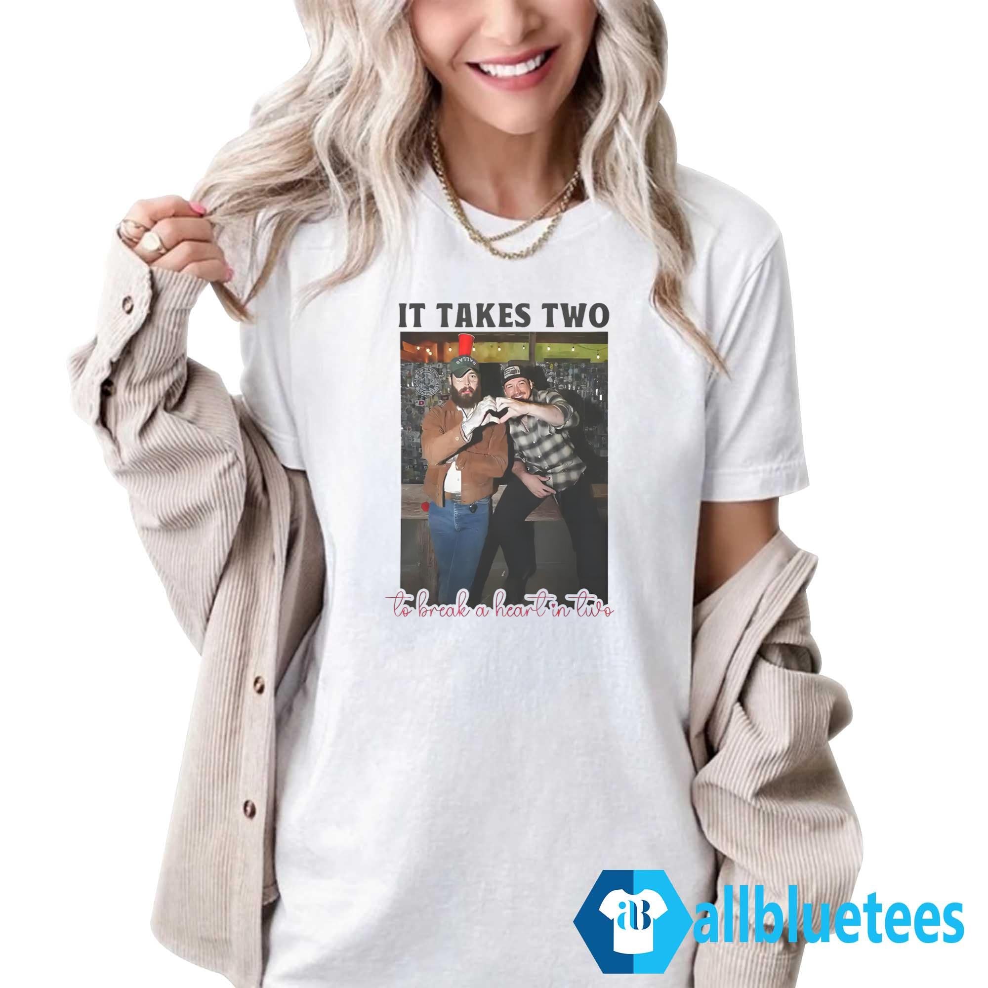 Post Malone Morgan Wallen It Takes Two To Break A Heart In Two Shirt