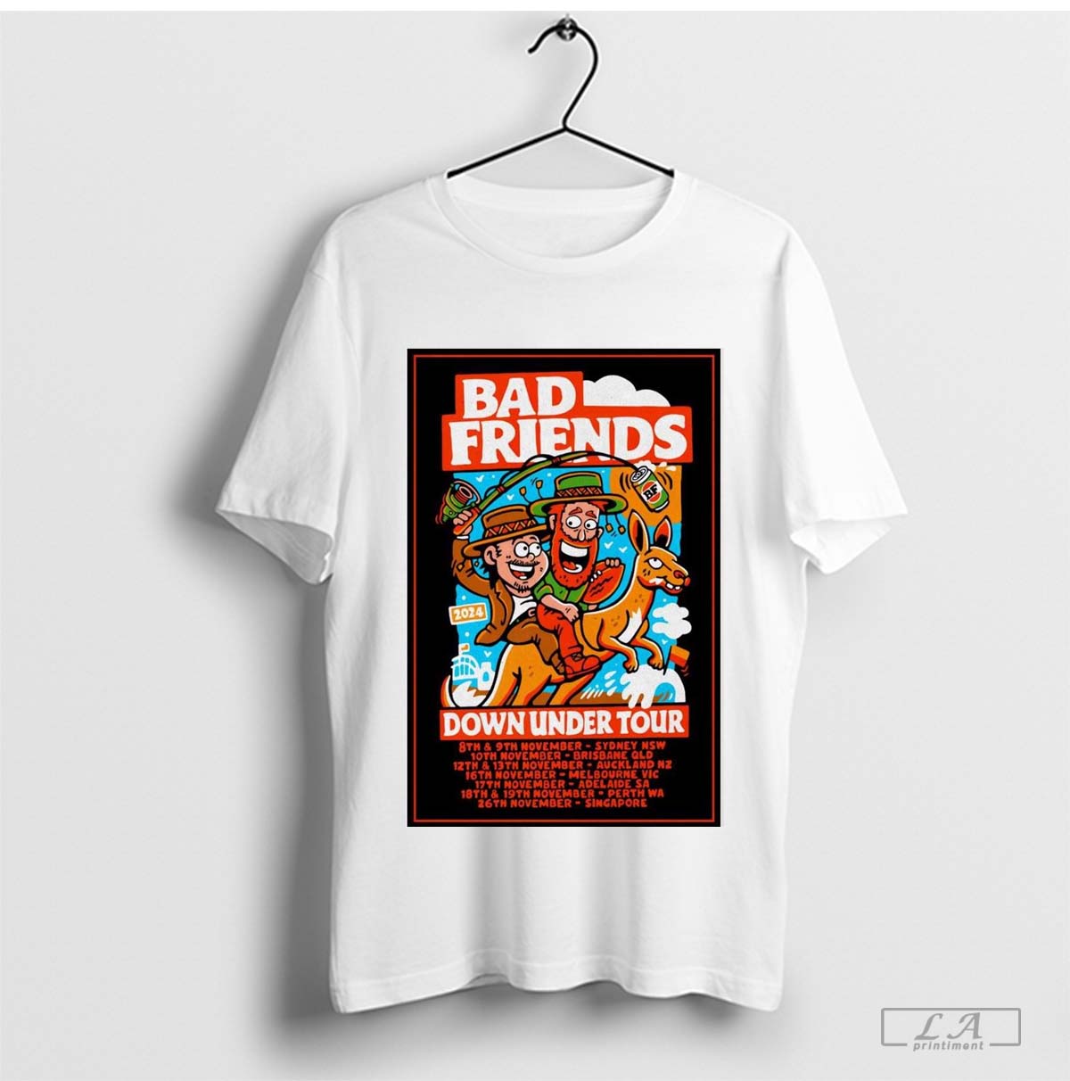 Poster Bad Friends Down Under Fall Tour Nov 2024