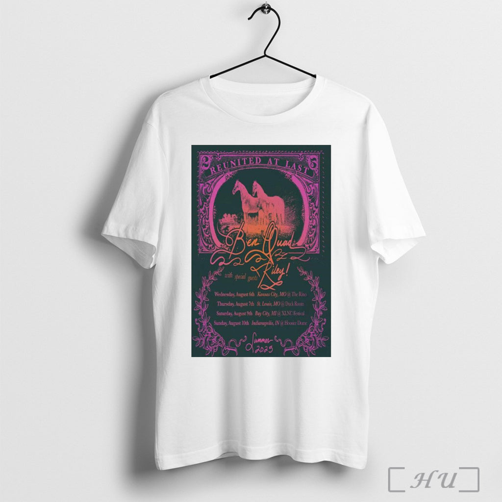 Poster Ben Quad Reunited At Last Summer Tour 2025 T Shirt