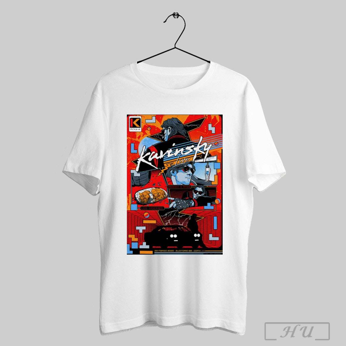 Poster Kavinsky March 29th 2025 Auditorio Bb Mexico Show T Shirt