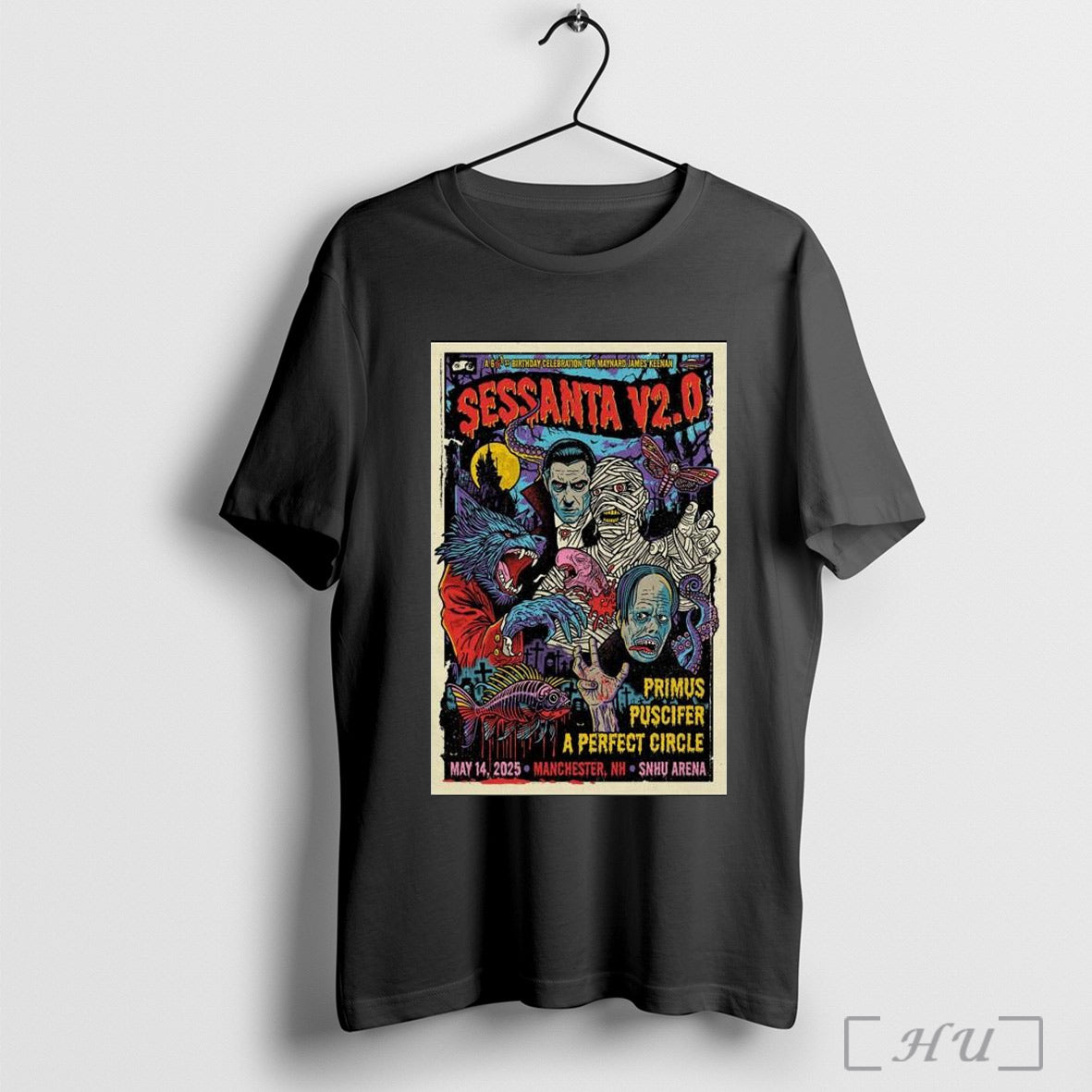 Poster Sessanta V2 0 Snhu Arena Manchester Nh May 14 2025 Tour T Shirt