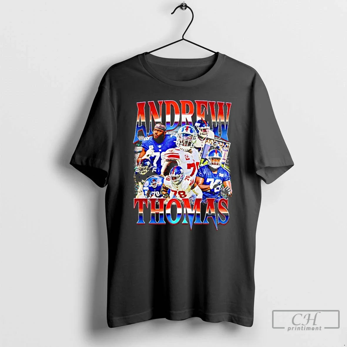 Premium Andrew Thomas New York Giants Retro T Shirts
