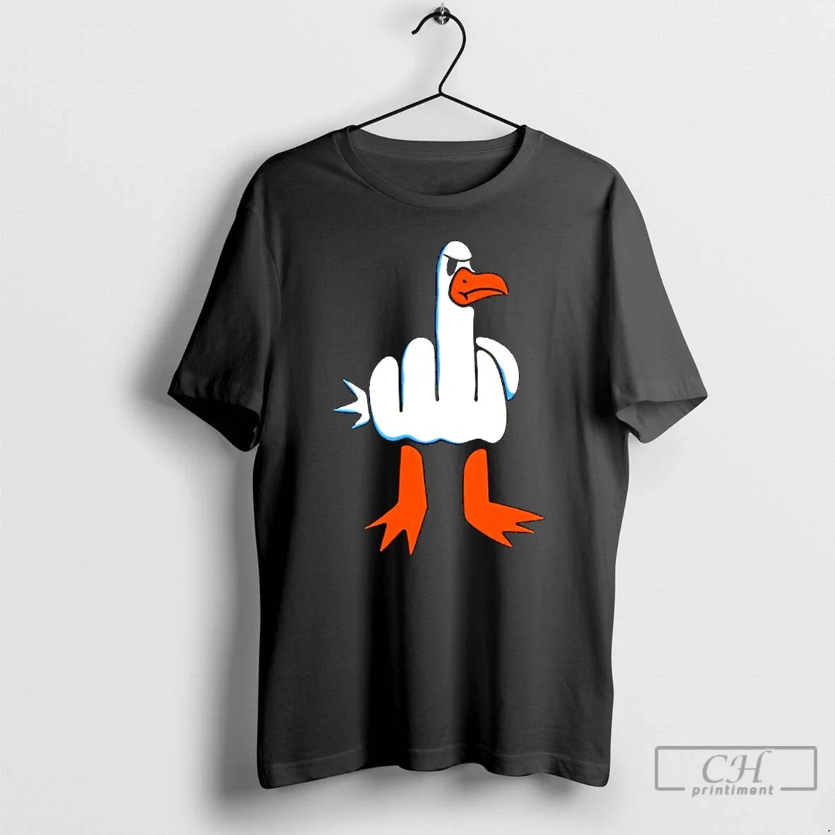 Premium Angry Bird Hand Parody T Shirts