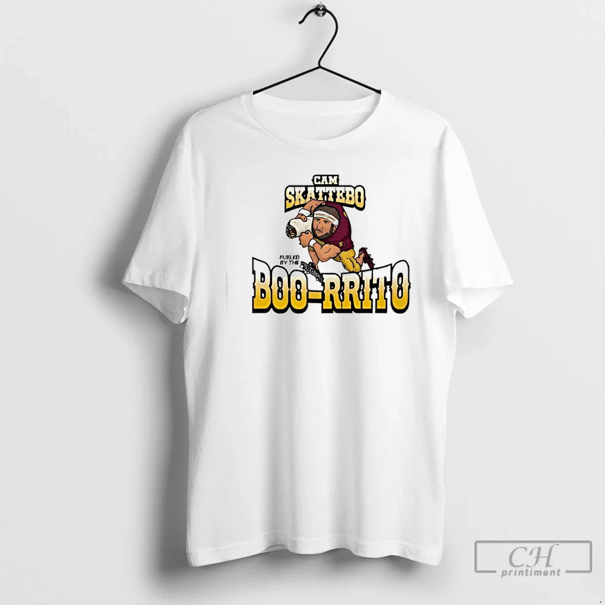 Premium Cam Skattebo Fueled By The Burrito T Shirts