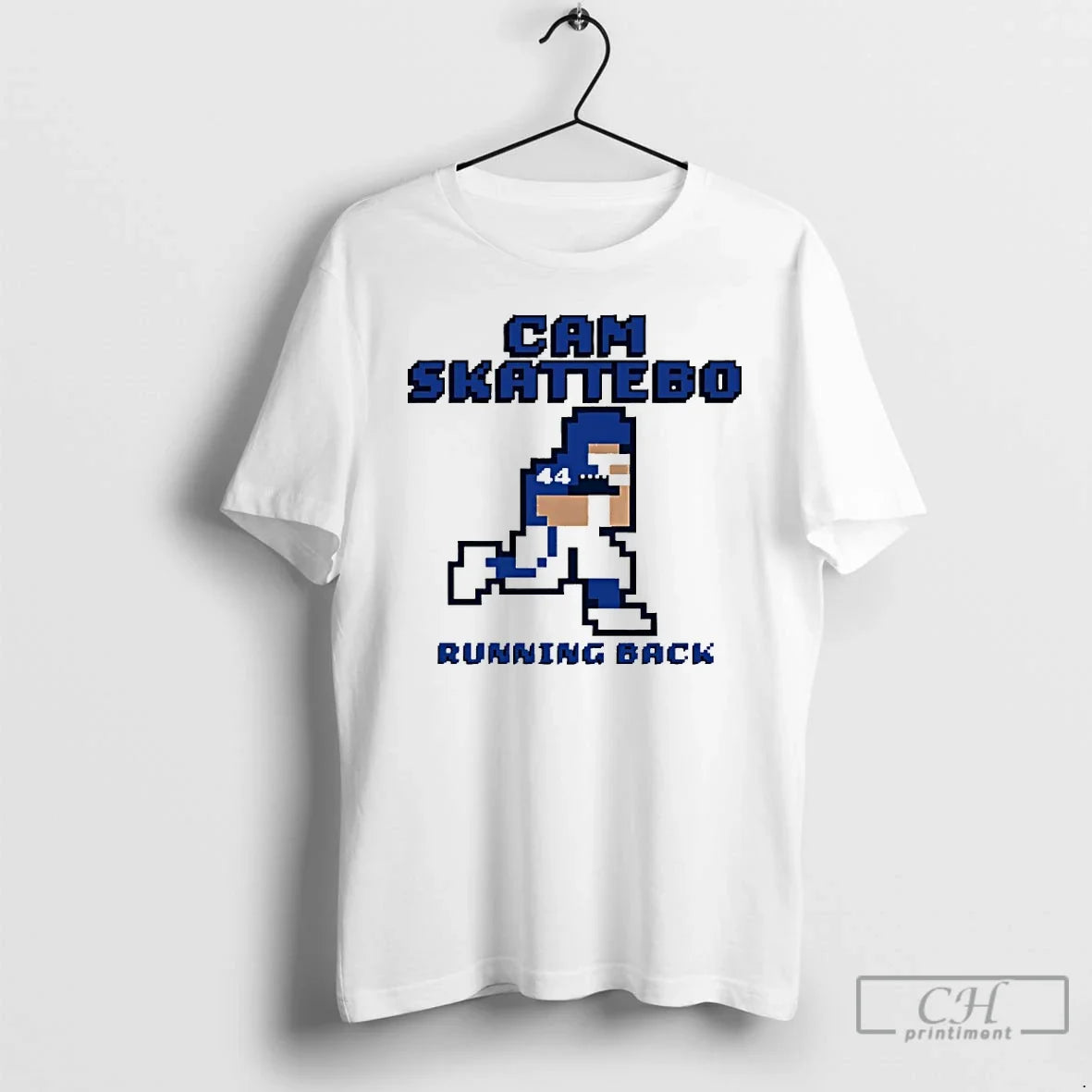 Premium Cam Skattebo New York Giants Running Back Pixel T Shirts