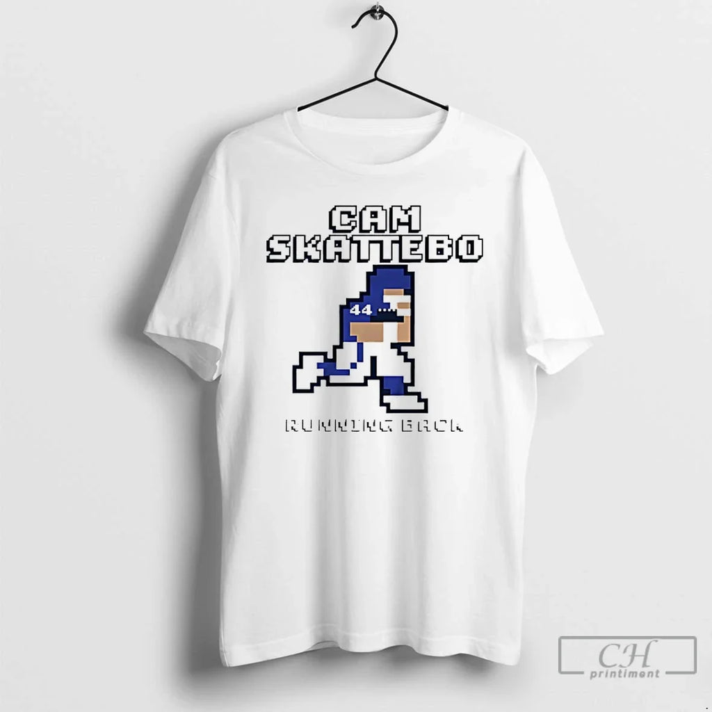 Premium Cam Skattebo New York Giants Running Back Retro Baller T Shirts