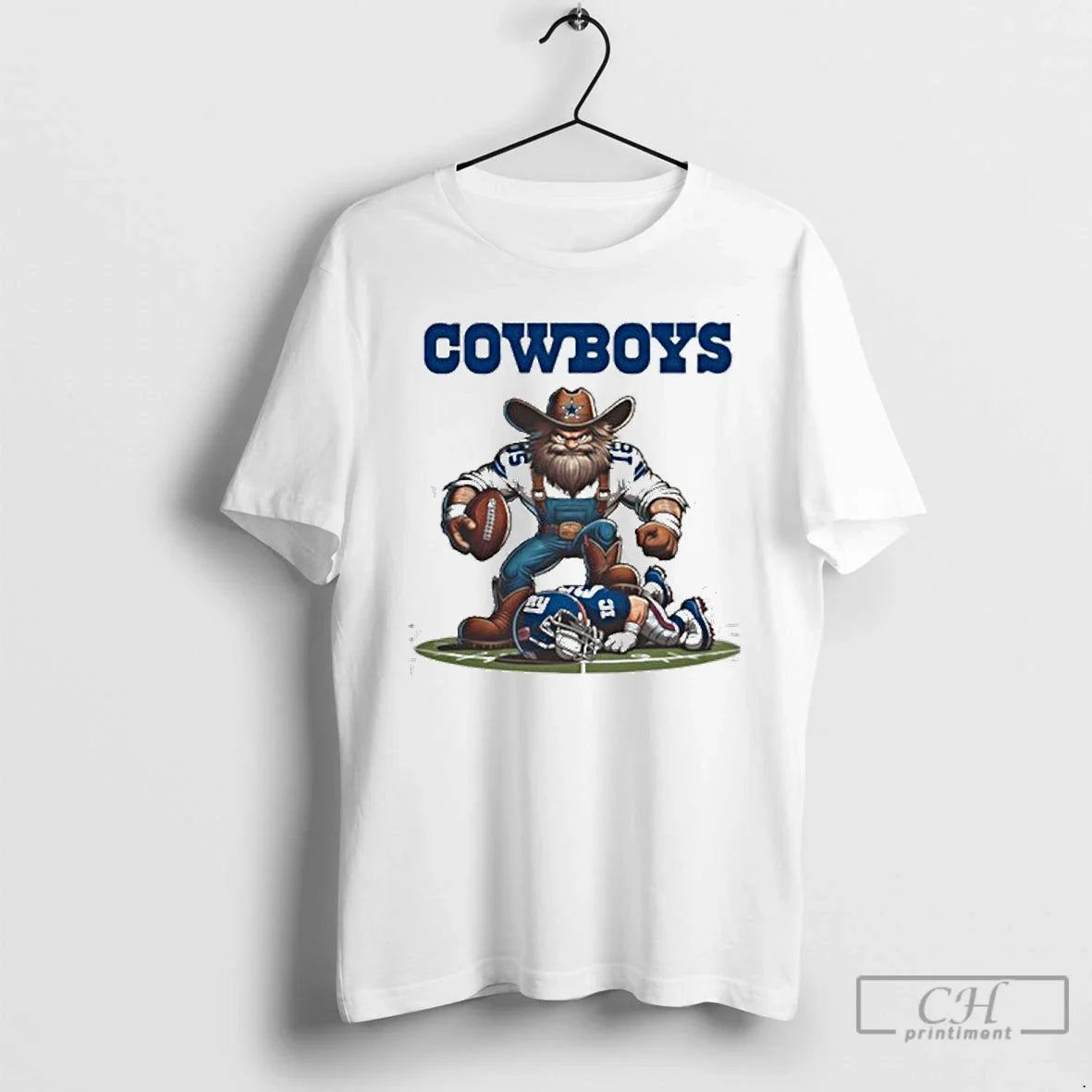 Premium Dallas Cowboys Vs New York Giants Mascot Rivalries 2025 T Shirts