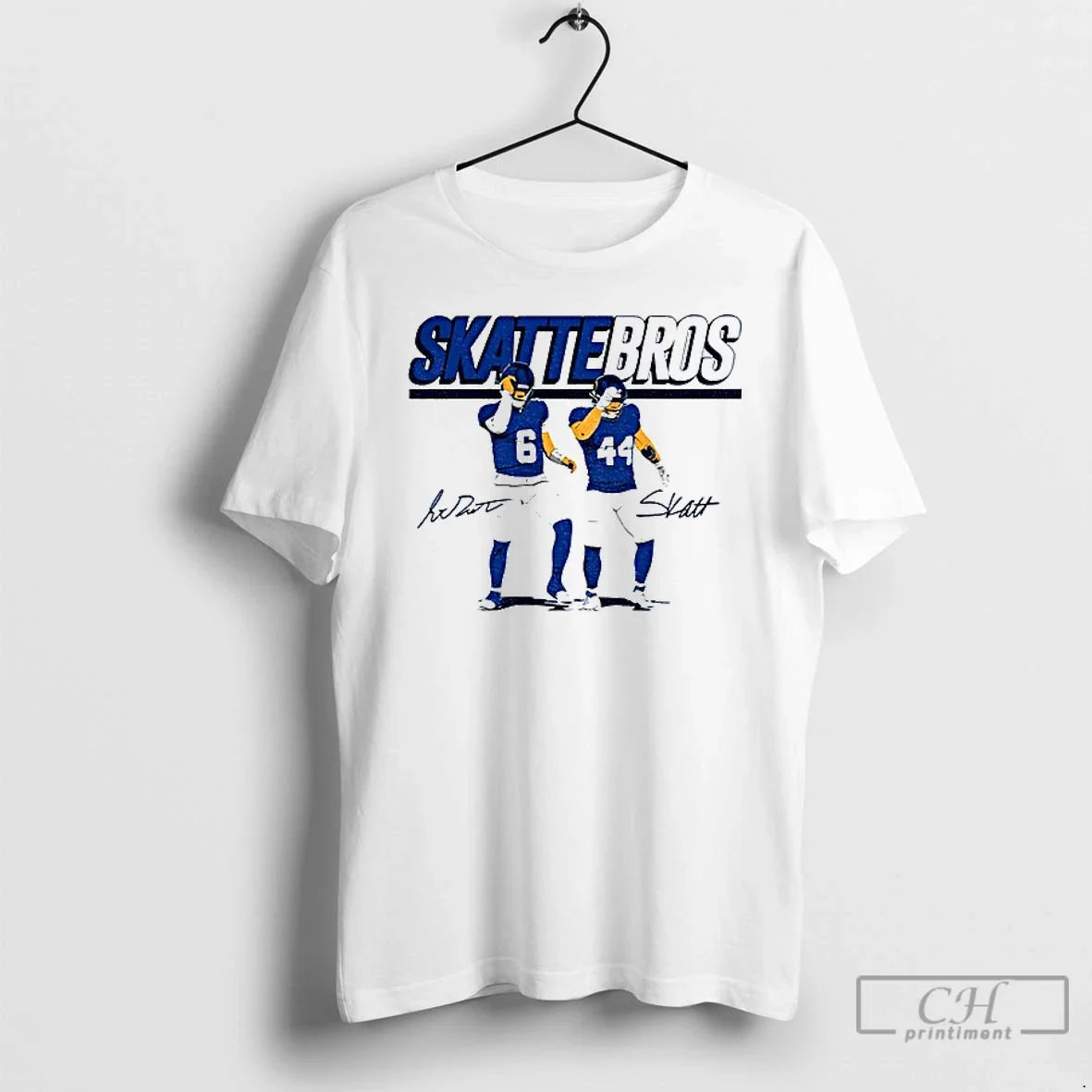 Premium Giants Jaxson Dart Cam Skattebo Celebration Pose Signature Ny Giants T Shirts