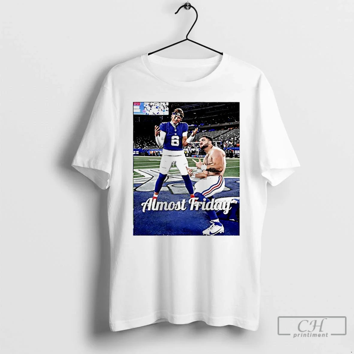 Premium Jaxson Dart And Cam Skattebo New York Giants Almost Friday T Shirts