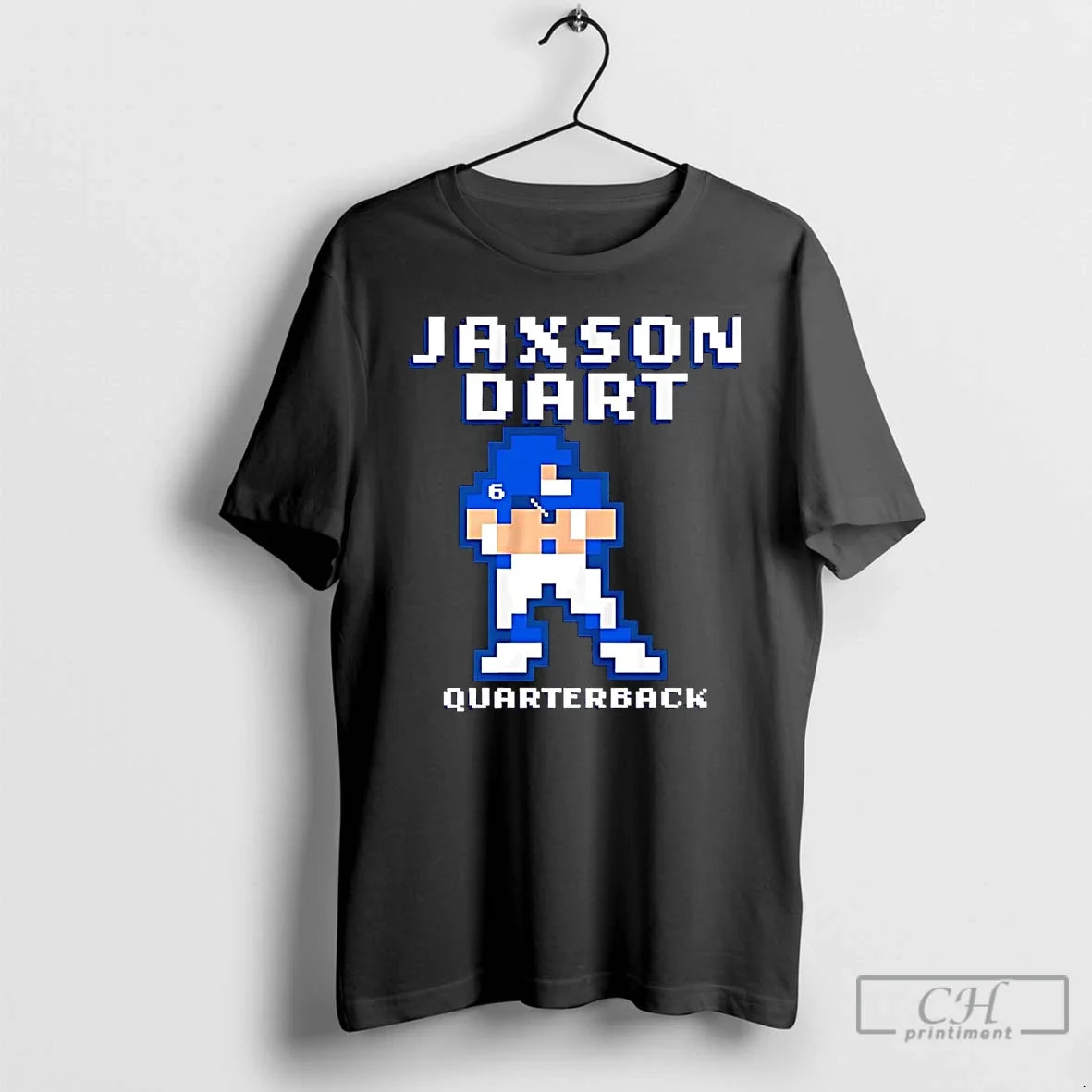 Premium Jaxson Dart Pixel Baller Quarterback New York Giants T Shirts