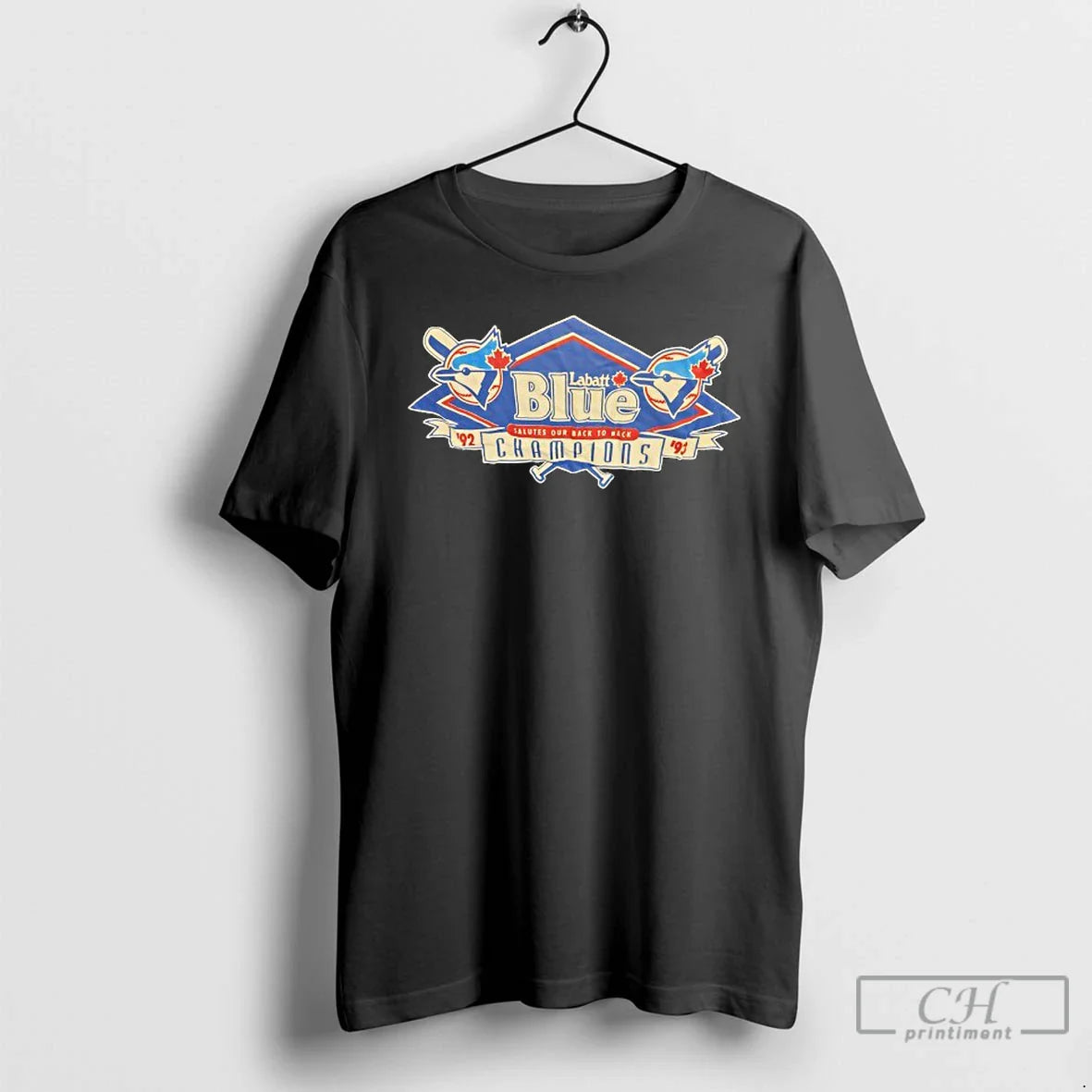Premium Labatt Toronto Blue Jays Salutes Our Back To Back Champions Vintage T Shirts