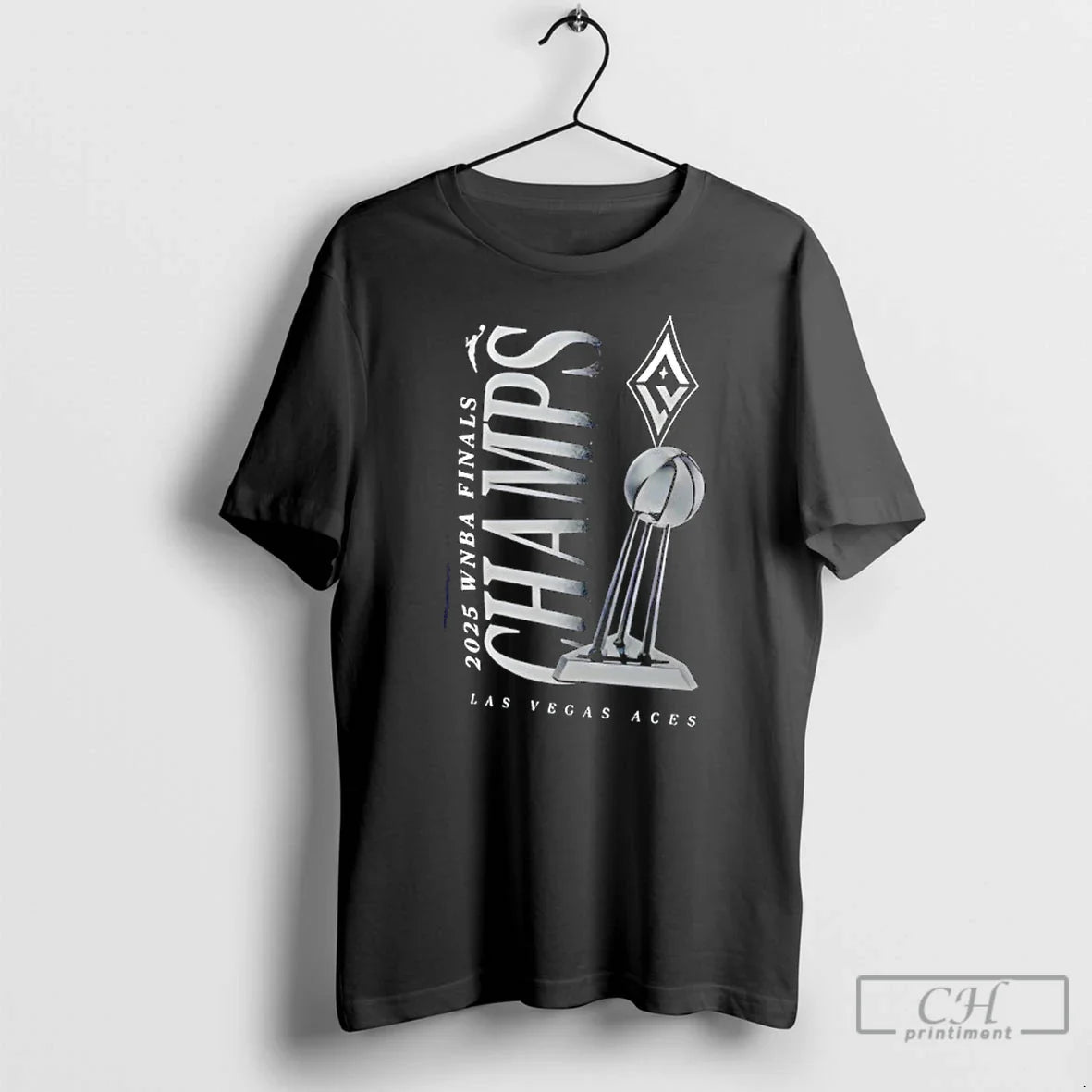 Premium Las Vegas Aces 2025 Wnba Finals Champions Trophy T Shirts