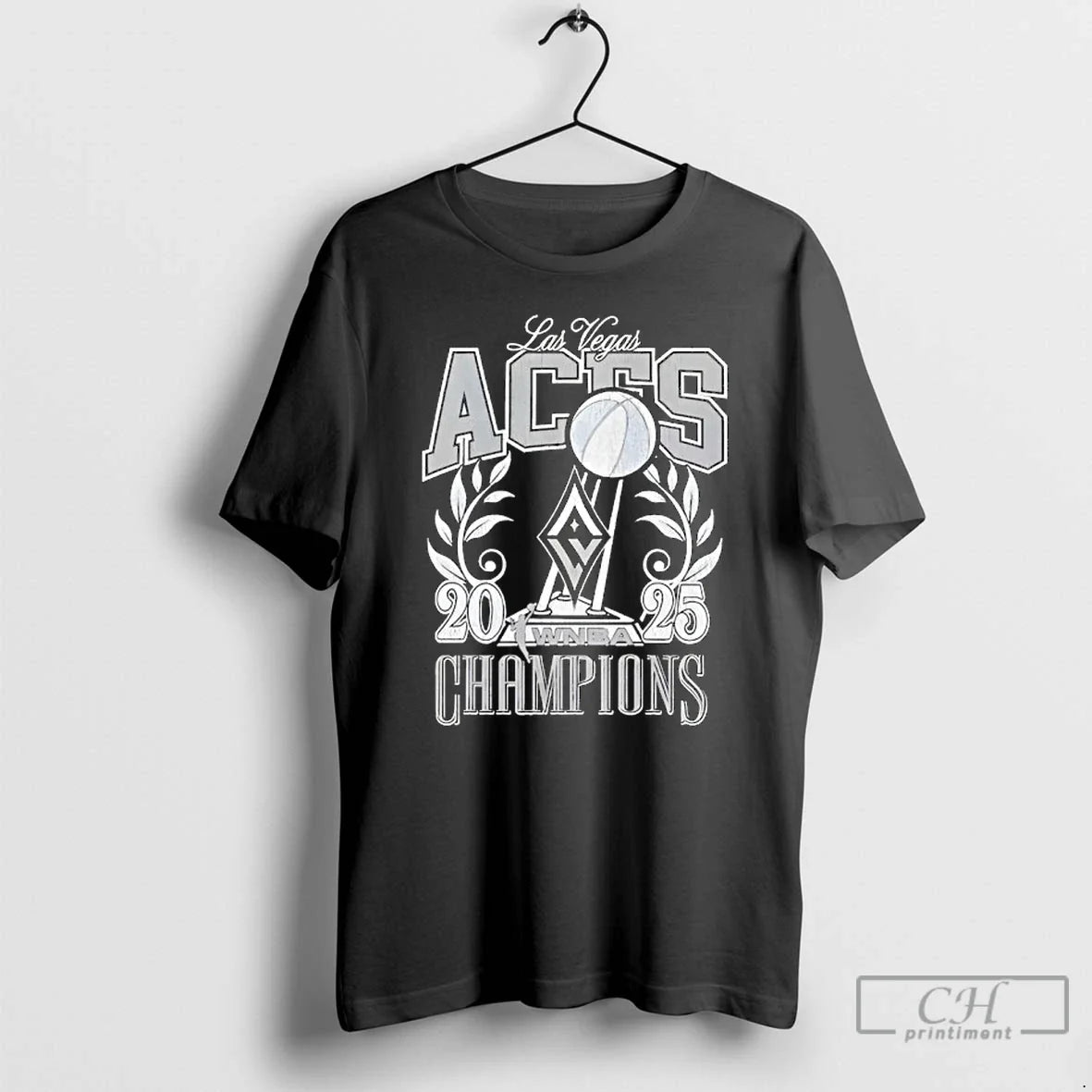 Premium Las Vegas Aces New Era 2025 Wnba Finals Champions Boxy Vintage T Shirts