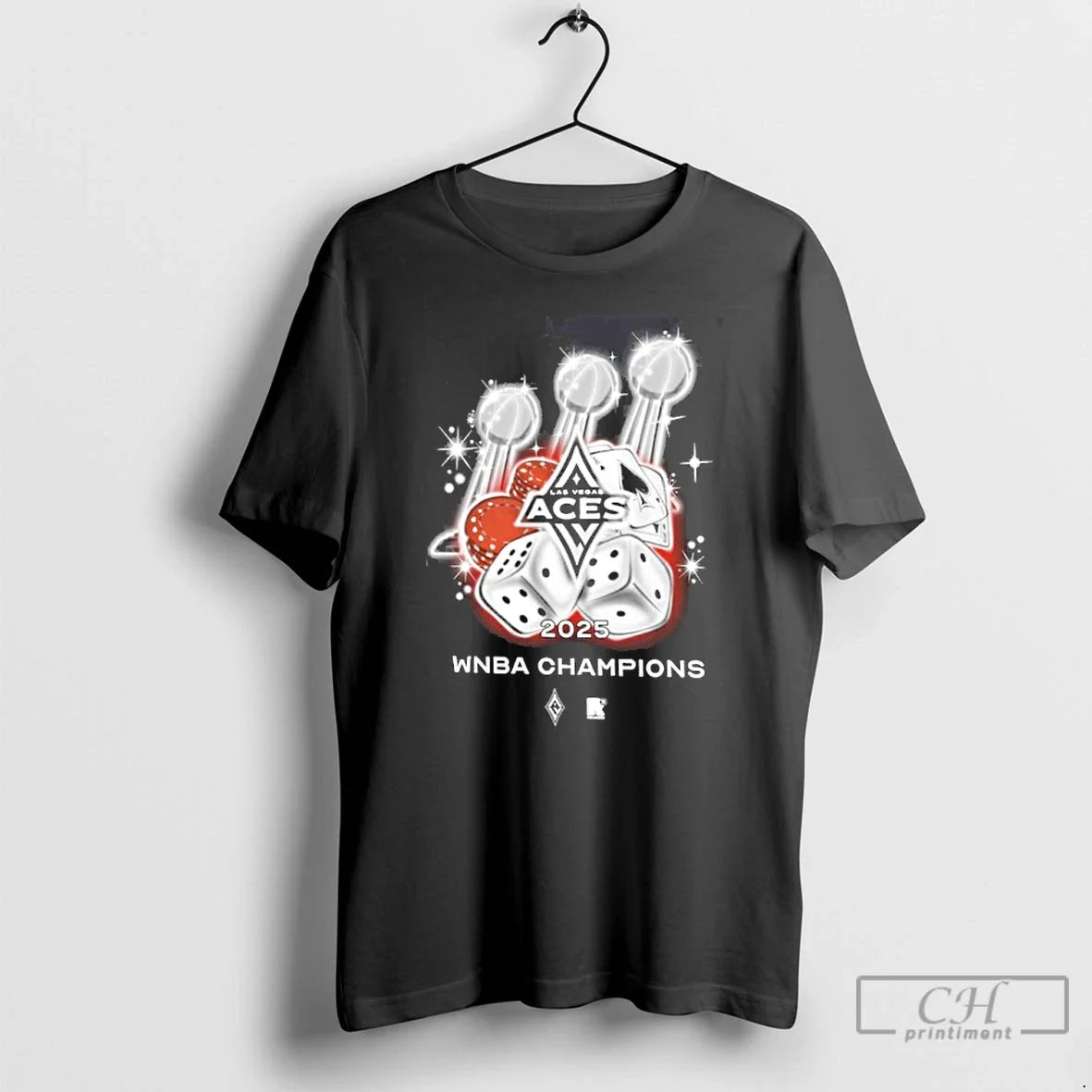 Premium Las Vegas Aces Three Time Wnba Champions Trophy T Shirts