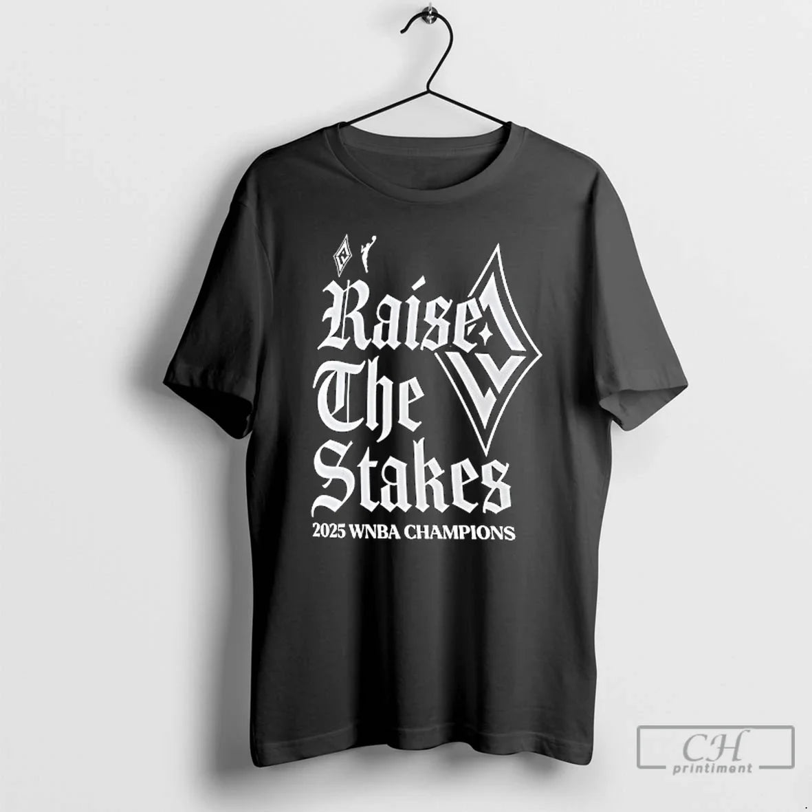 Premium Las Vegas Aces Basketball Raise The Stakes Wnba Finals Champs 2025 T Shirts