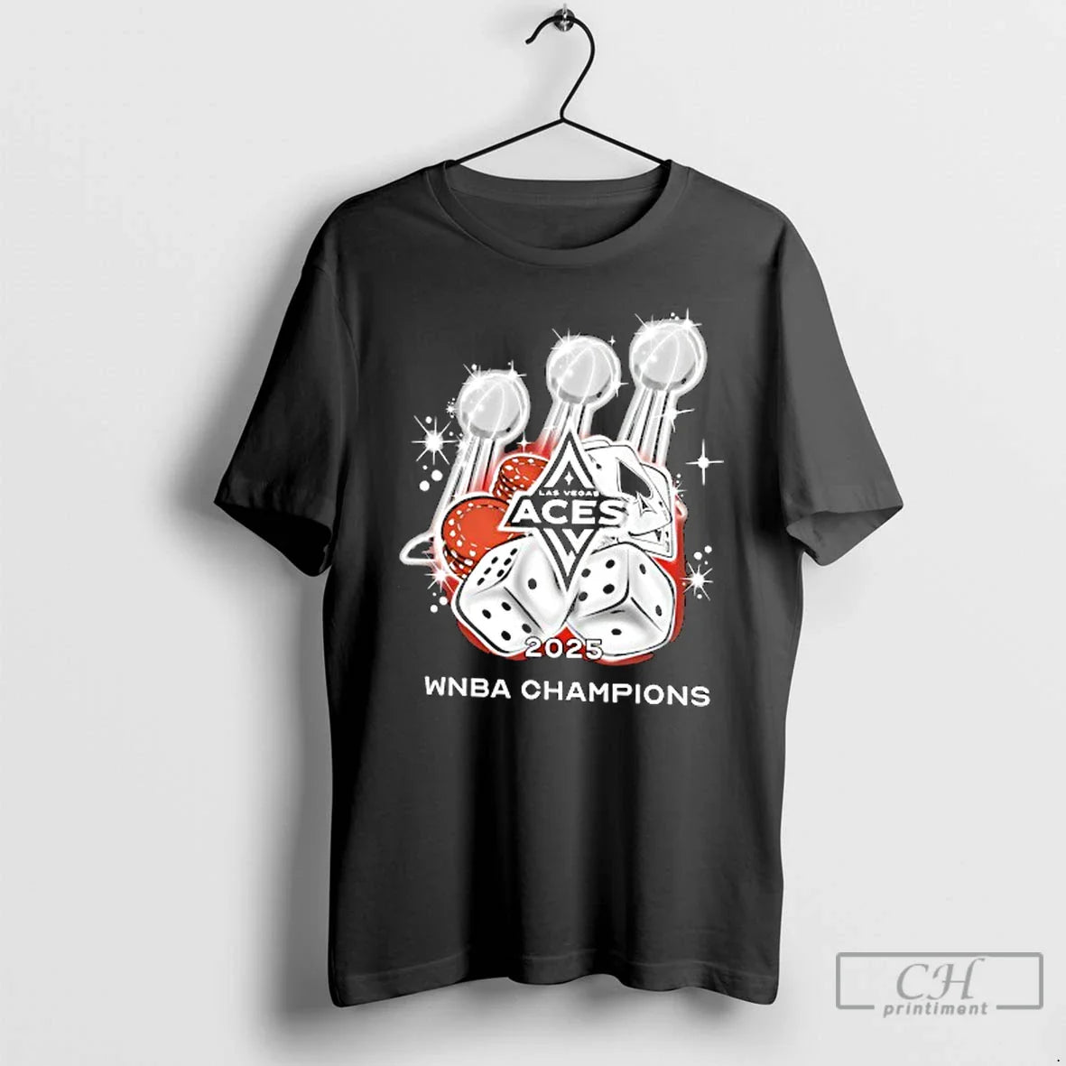Premium Las Vegas Aces Basketball Poker Wnba Champs 2025 T Shirts