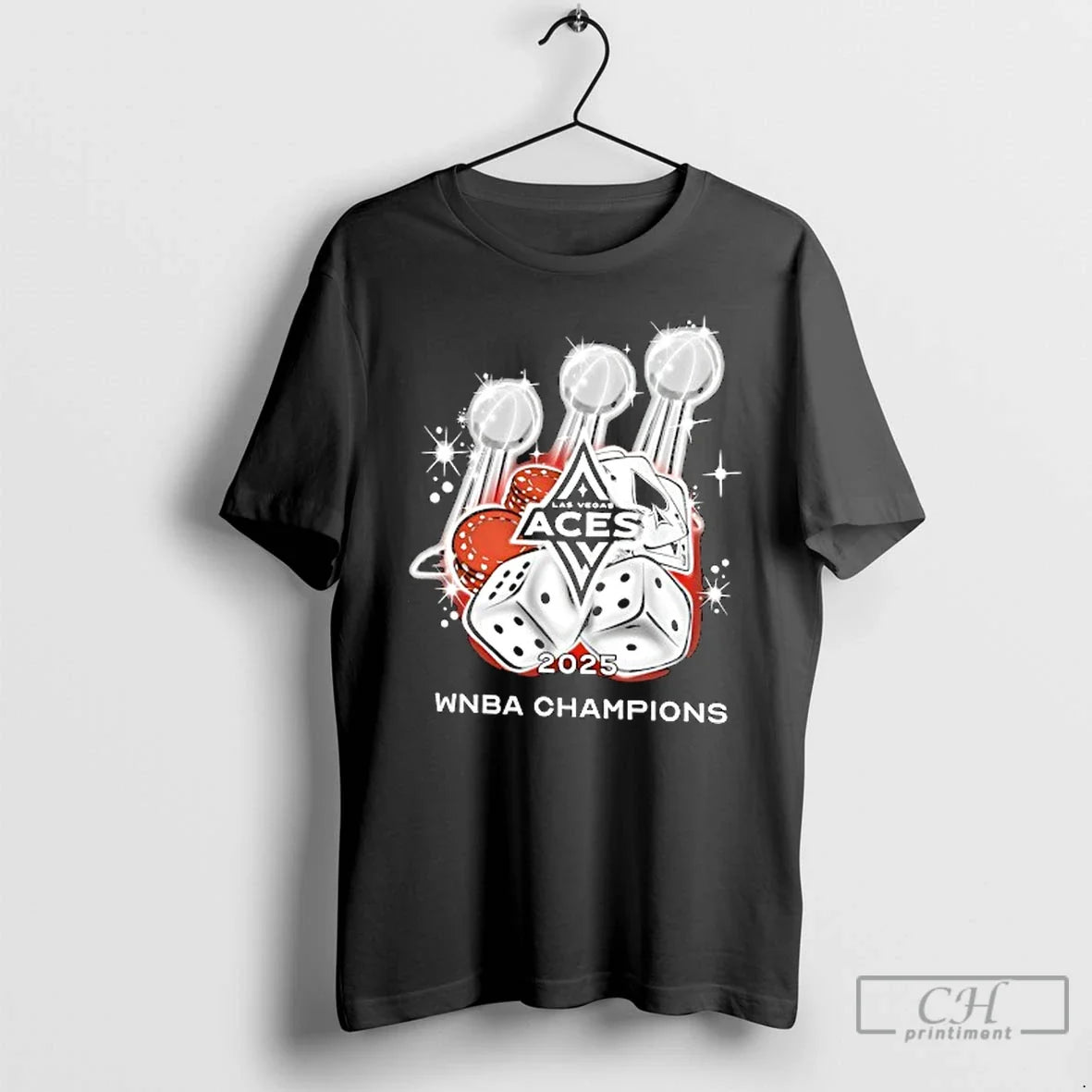 Premium Las Vegas Aces Basketball Poker Wnba Champs 2025 T Shirts