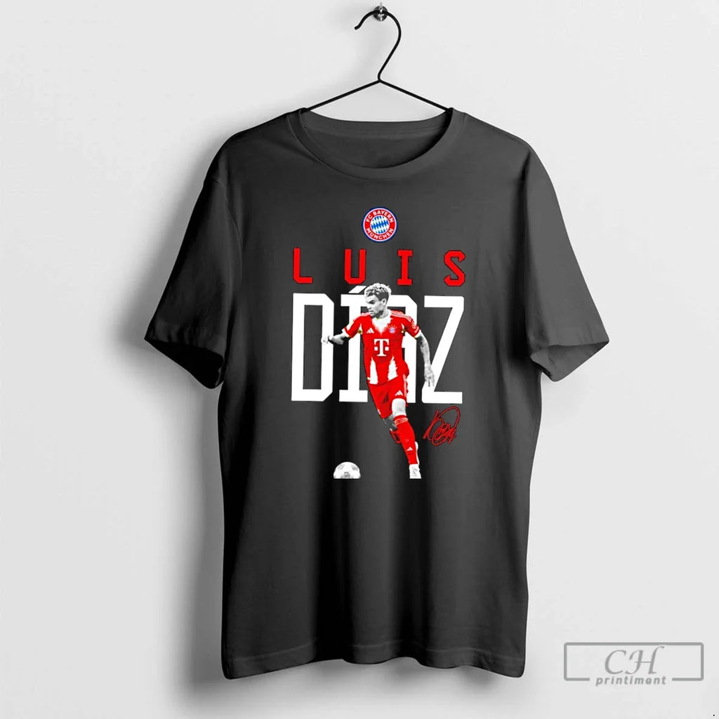 Premium Luis Diaz Bayern Munchen Fc Signature T Shirts