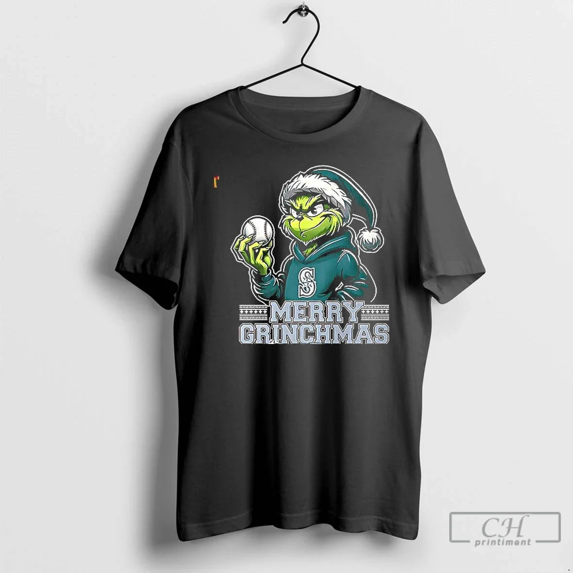 Premium Merry Grinchmas Seattle Mariners T Shirts