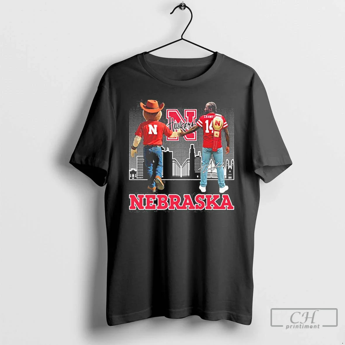 Premium Nebraska Cornhuskers Herbie Husker And Bud Crawford T Shirts