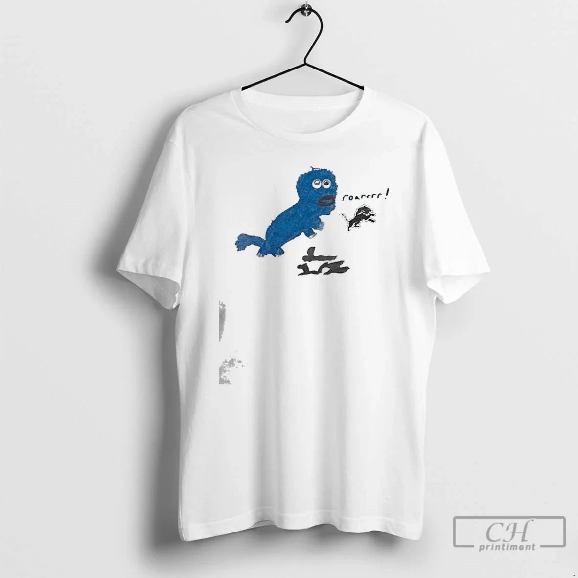Premium Sam Laporta X Rookie Draw Detroit Lions Roar Logo T Shirts