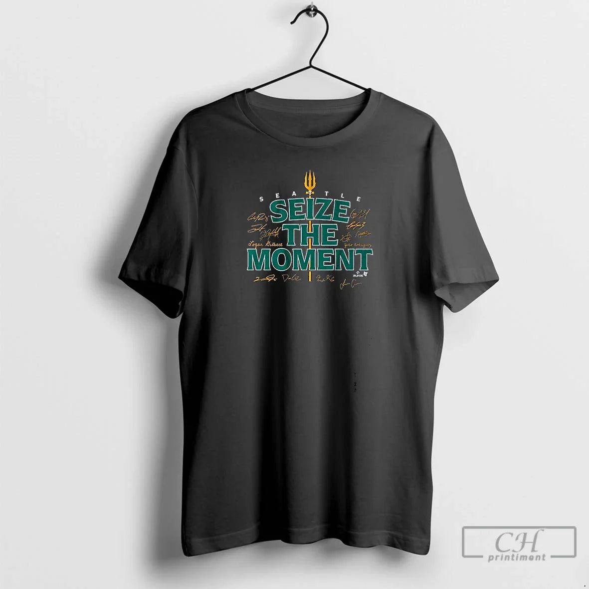 Premium Seattle Mariners Seize The Moment Signatures T Shirts