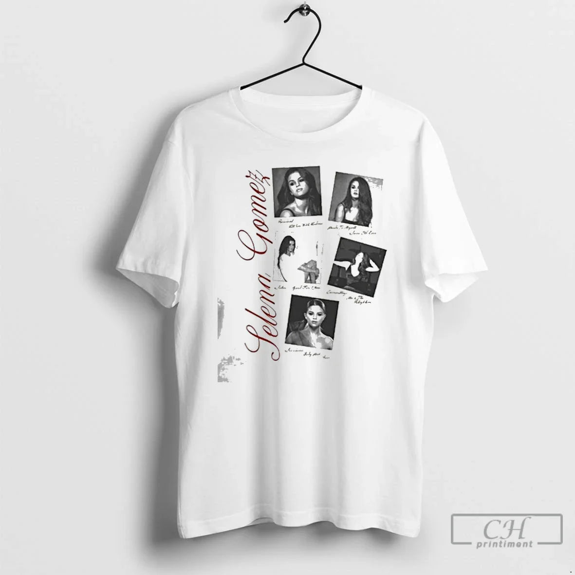Premium Selena Gomez 10 Year Anniversary Revival Polaroid T Shirts
