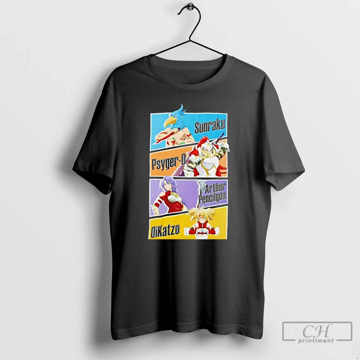 Premium Shangri La Frontier Character Panels T Shirts