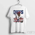 Premium Stefon Diggs Superstar Shout Caricature Patriots T Shirts
