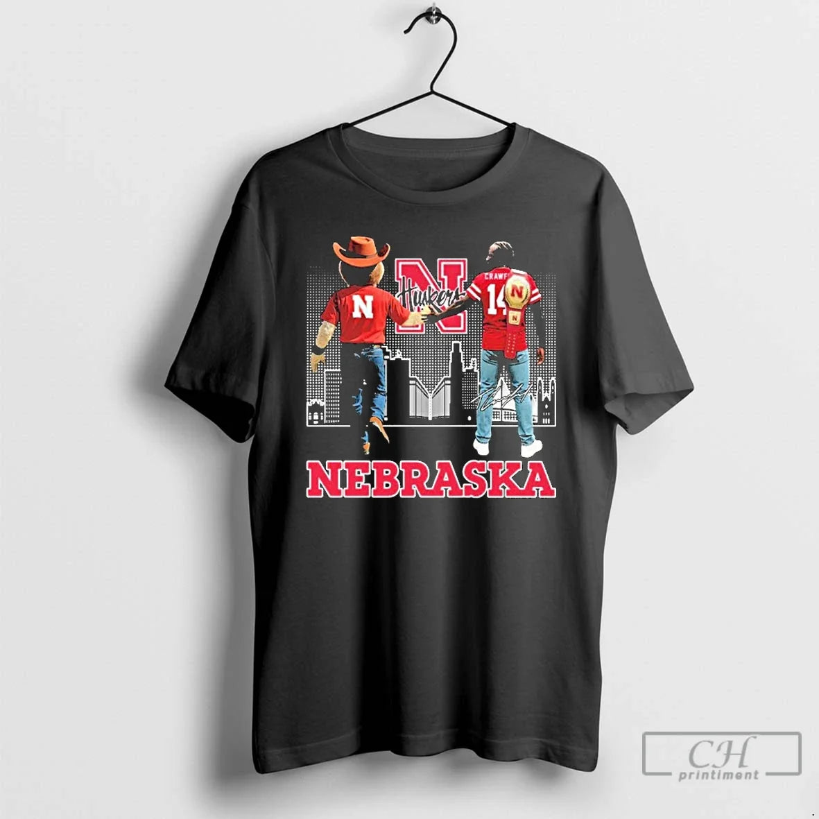 Premium Terence Crawford Nebraska Cornhuskers Mascot T Shirts
