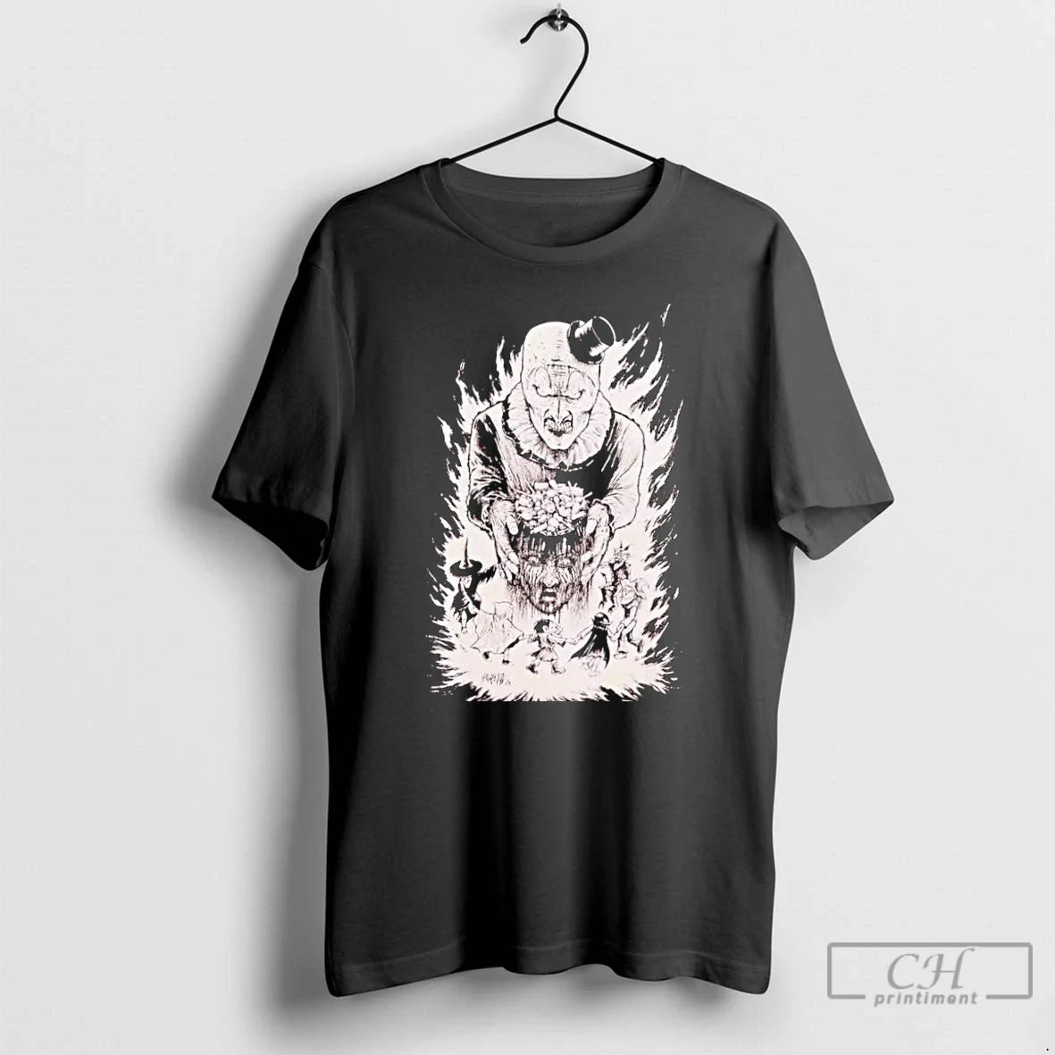 Premium Terrifier Art The Clown Candy Head T Shirts
