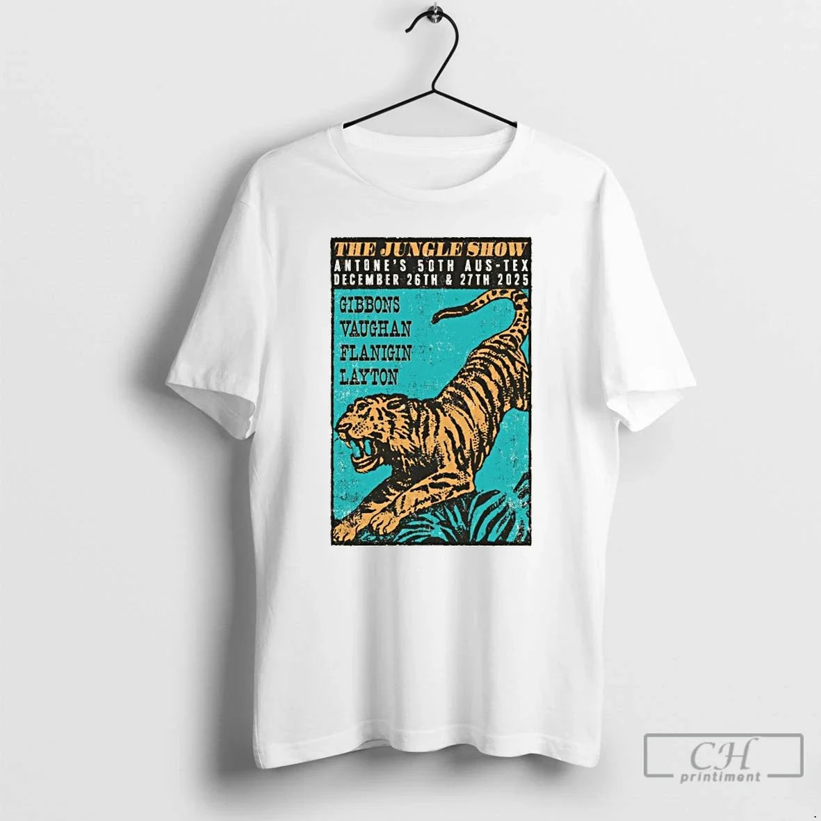 Premium The Jungle Show Antones 50th Aus Tex December 26 27 2025 Tiger T Shirts