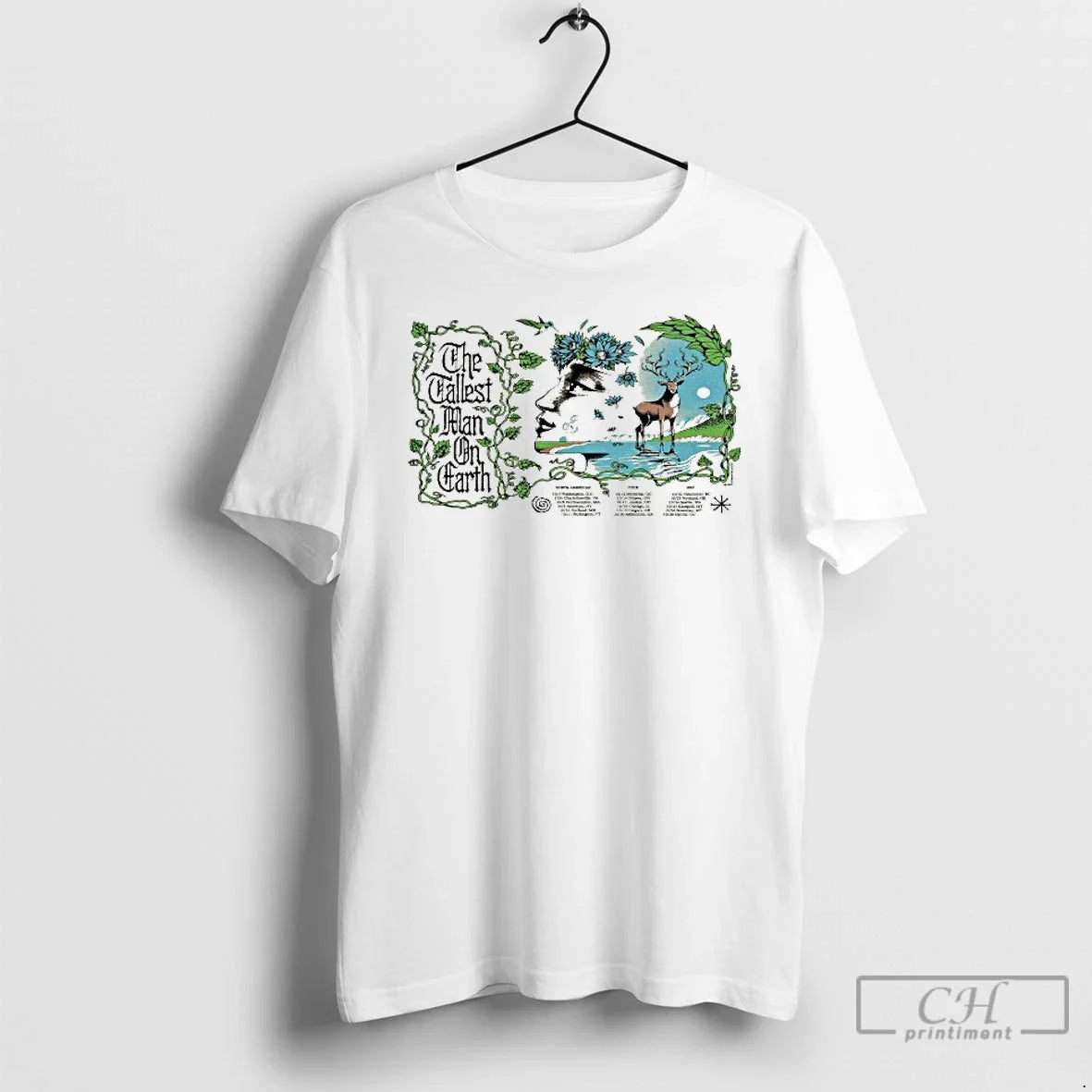 Premium The Tallest Man On Earth North American Tour 2025 Dates Deer Face T Shirts