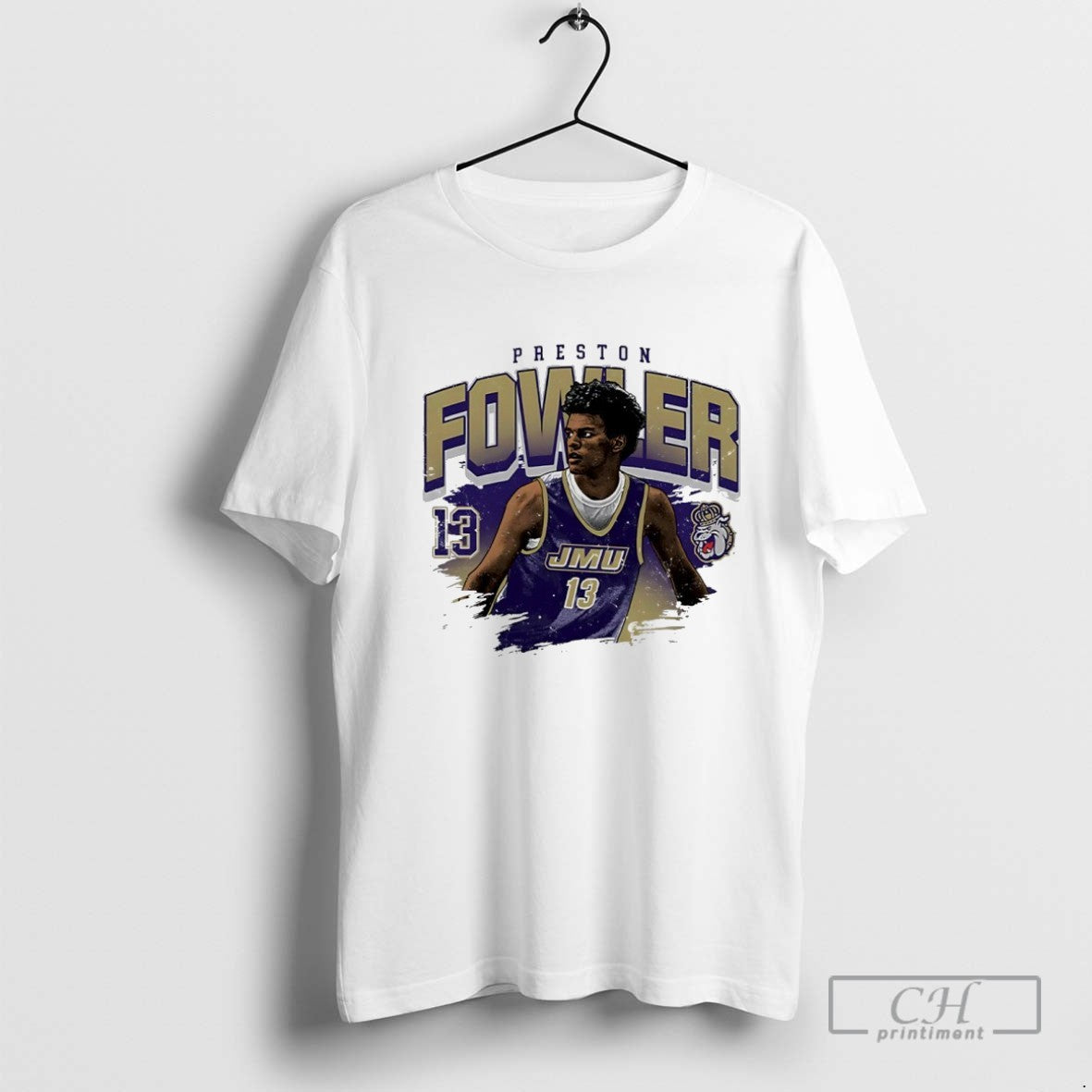 Preston Fowler 13 James Madison Dukes Mens Basketball