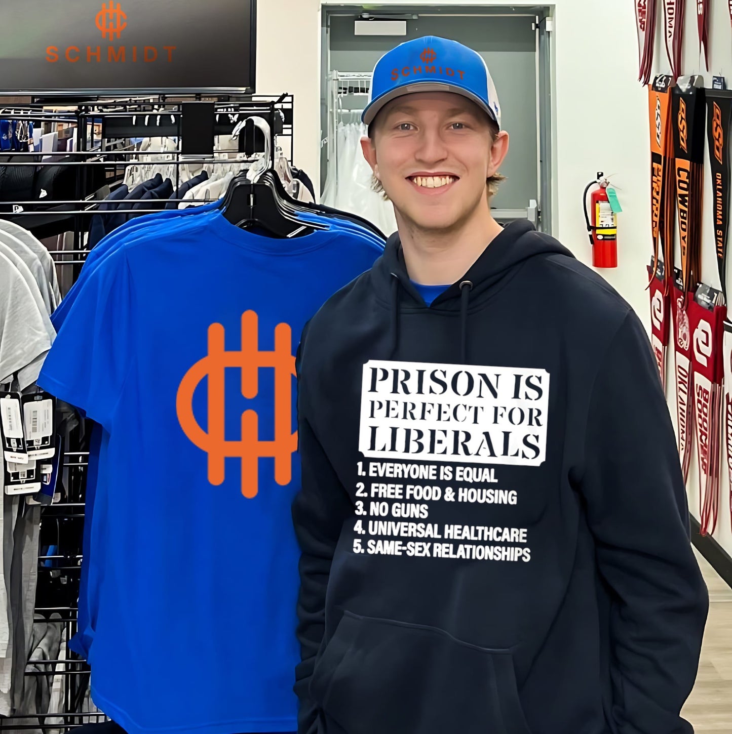 Prison is perfect for liberals 1 everyone is equal 2 free food shirt